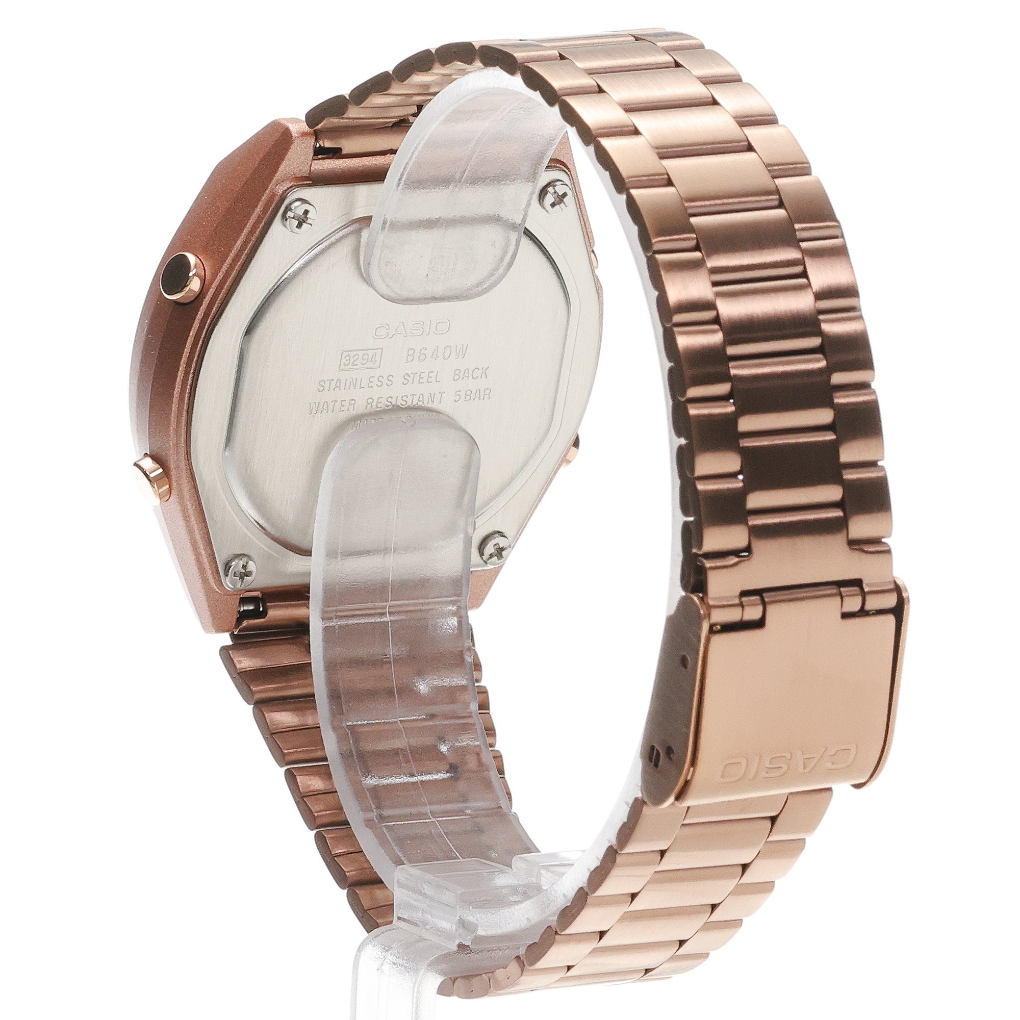 Casio Vintage B640WC-5AEF Vintage sportowy zegarek różowe złoto - miniatura 4