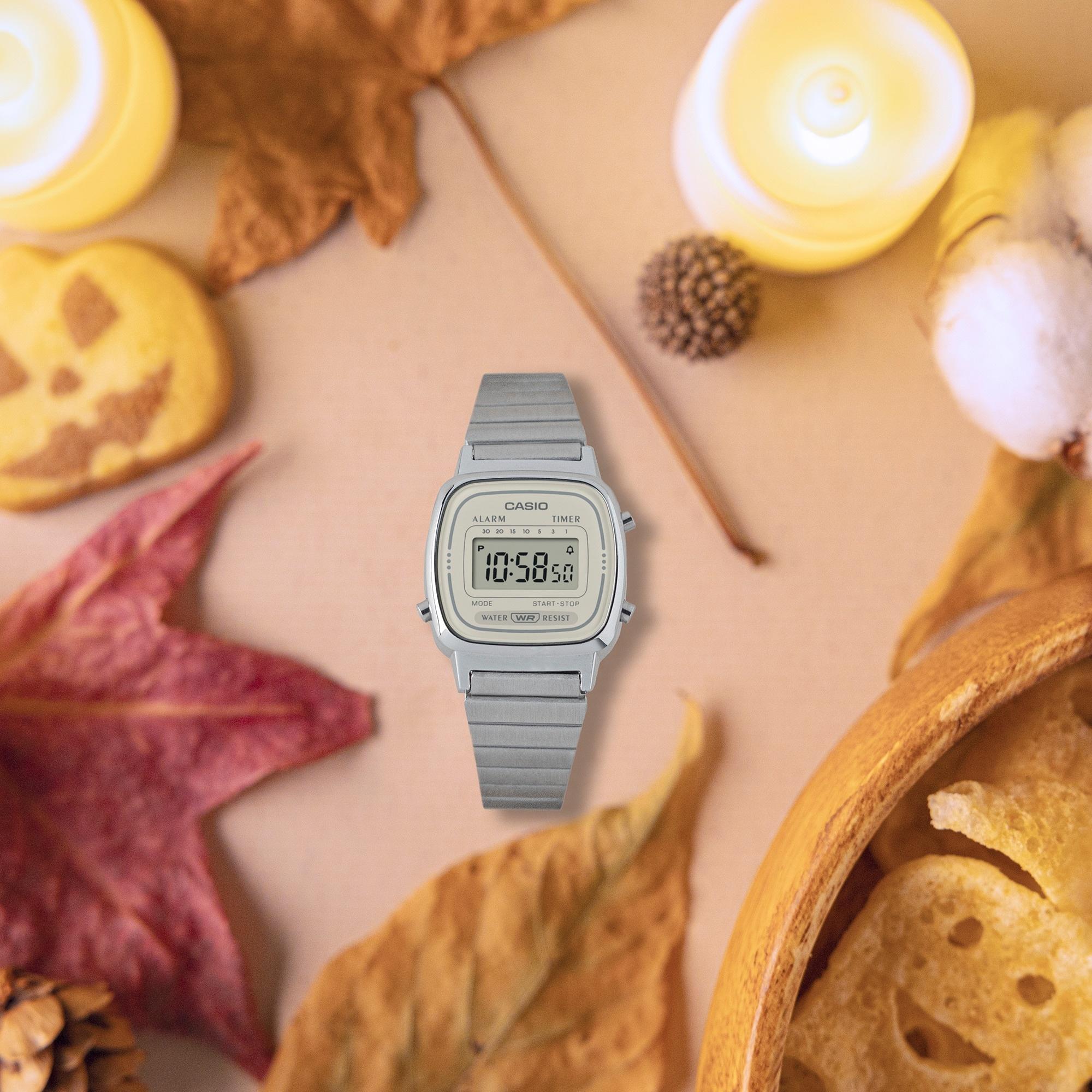 Casio Vintage LA670WEA-8AEF zegarek srebrny sportowy VINTAGE Mini bransoleta - miniatura 5