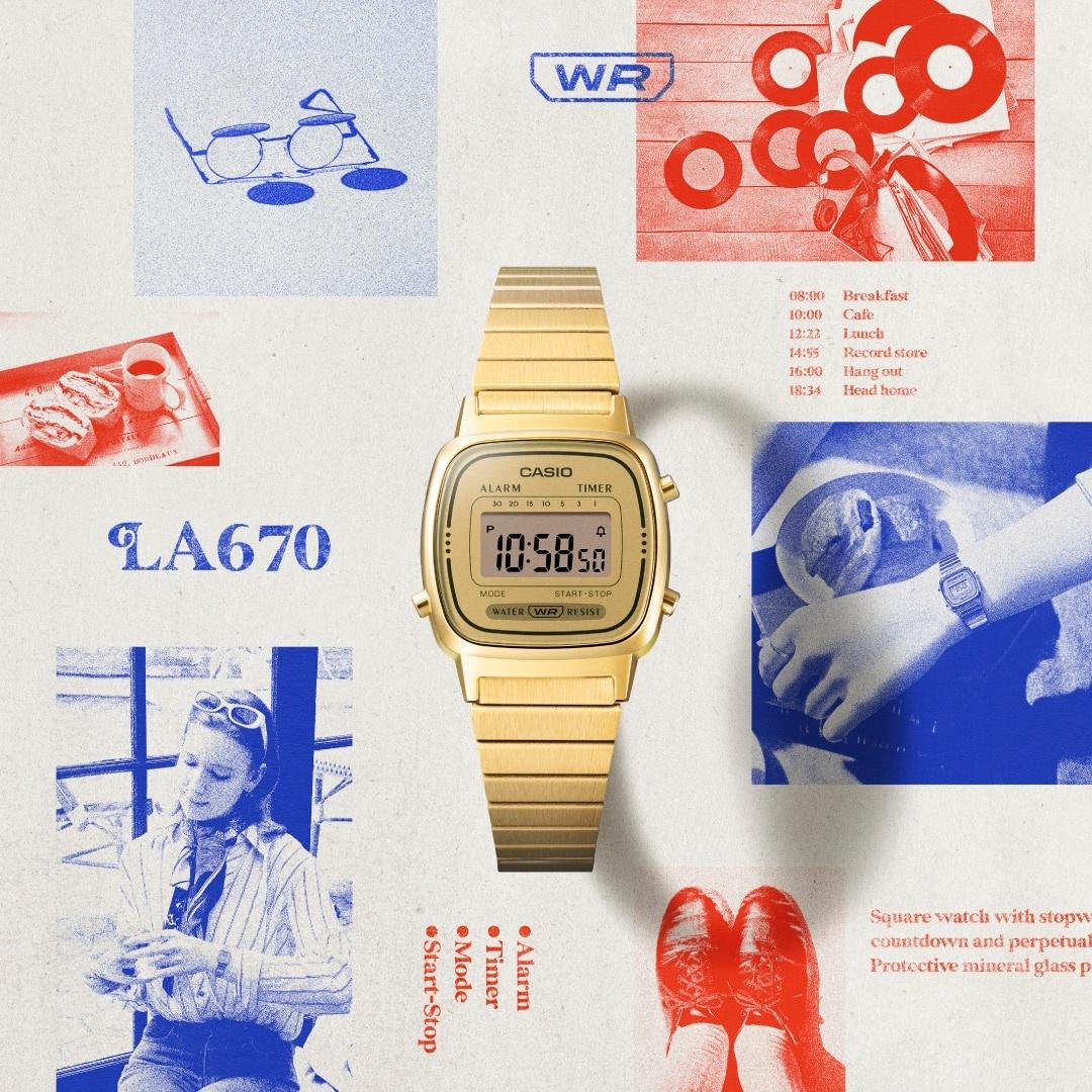 Casio Vintage LA670WEGA-9EF zegarek japońskie VINTAGE Mini - miniatura 10