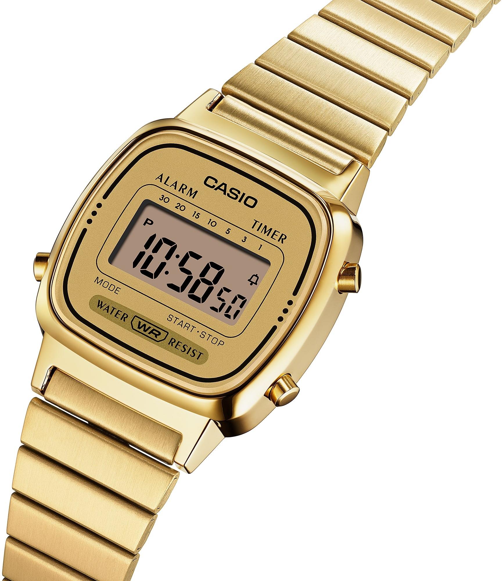 Casio Vintage LA670WEGA-9EF zegarek złoty fashion-modowy VINTAGE Mini bransoleta - miniatura 2