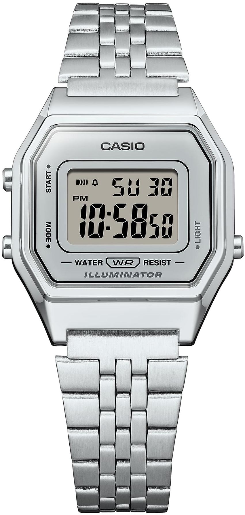 Casio Vintage LA680WEA-7EF zegarek srebrny fashion-modowy VINTAGE Midi bransoleta - miniatura 3
