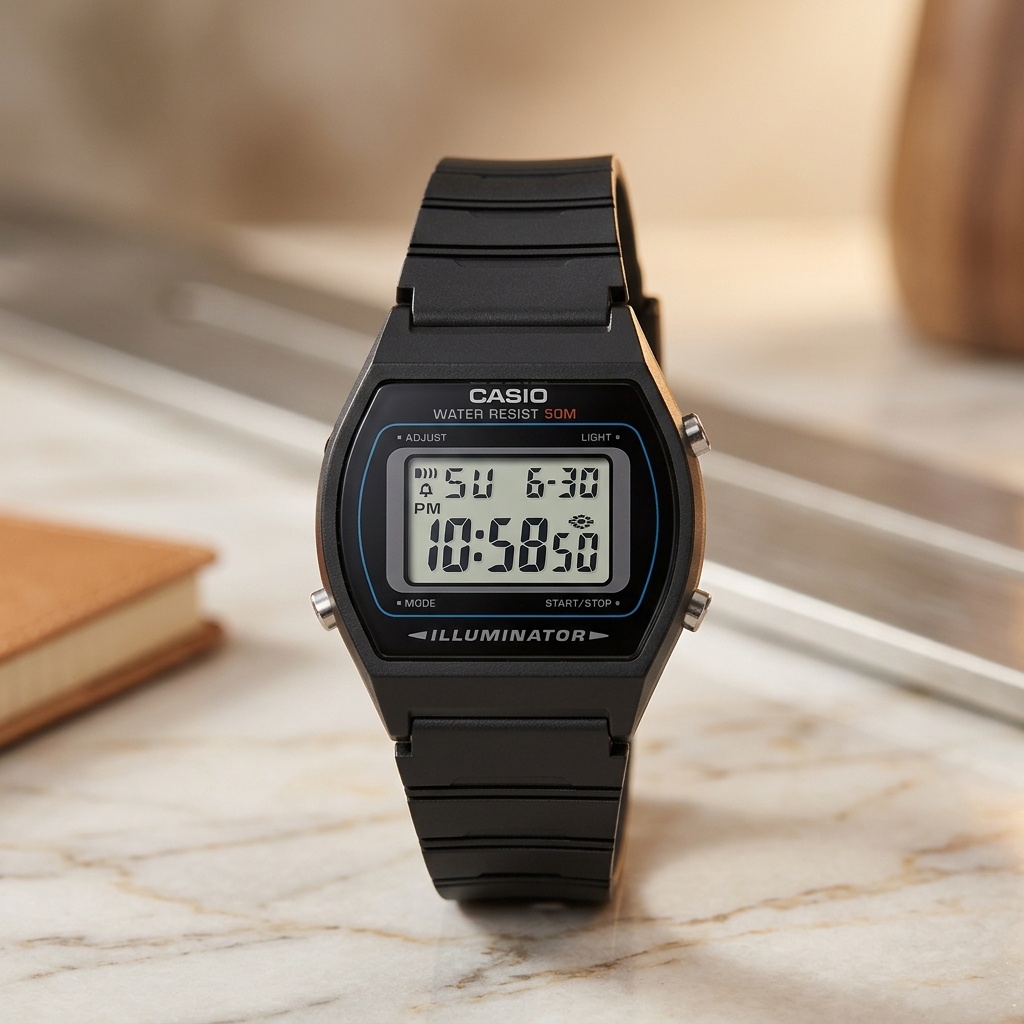 Casio Vintage W-202-1AVEF męski zegarek Vintage pasek - miniatura 3