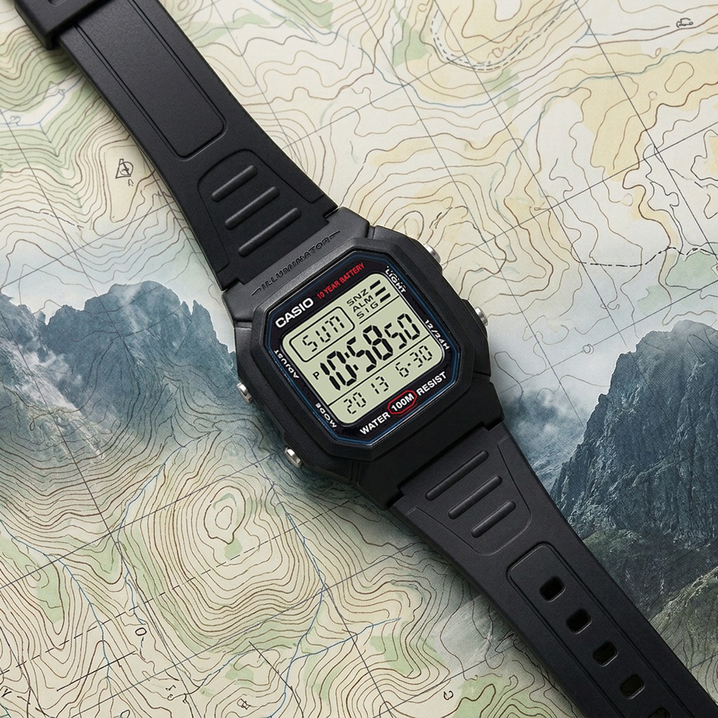 Casio W-800H-1AVES męski zegarek Sportowe pasek - miniatura 3