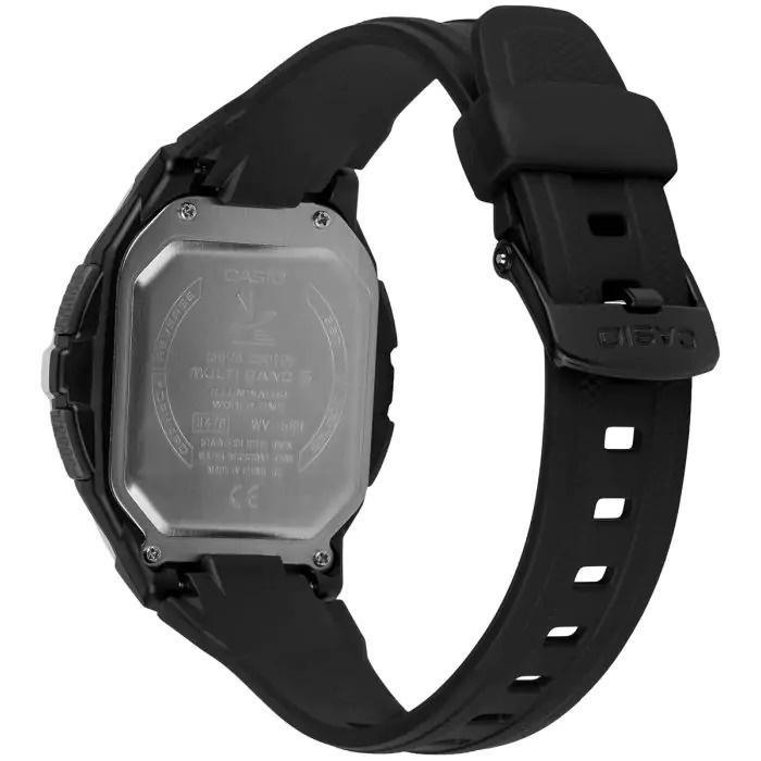 Casio WV-58R-1AEF zegarek srebrny sportowy Waveceptor pasek - miniatura 5