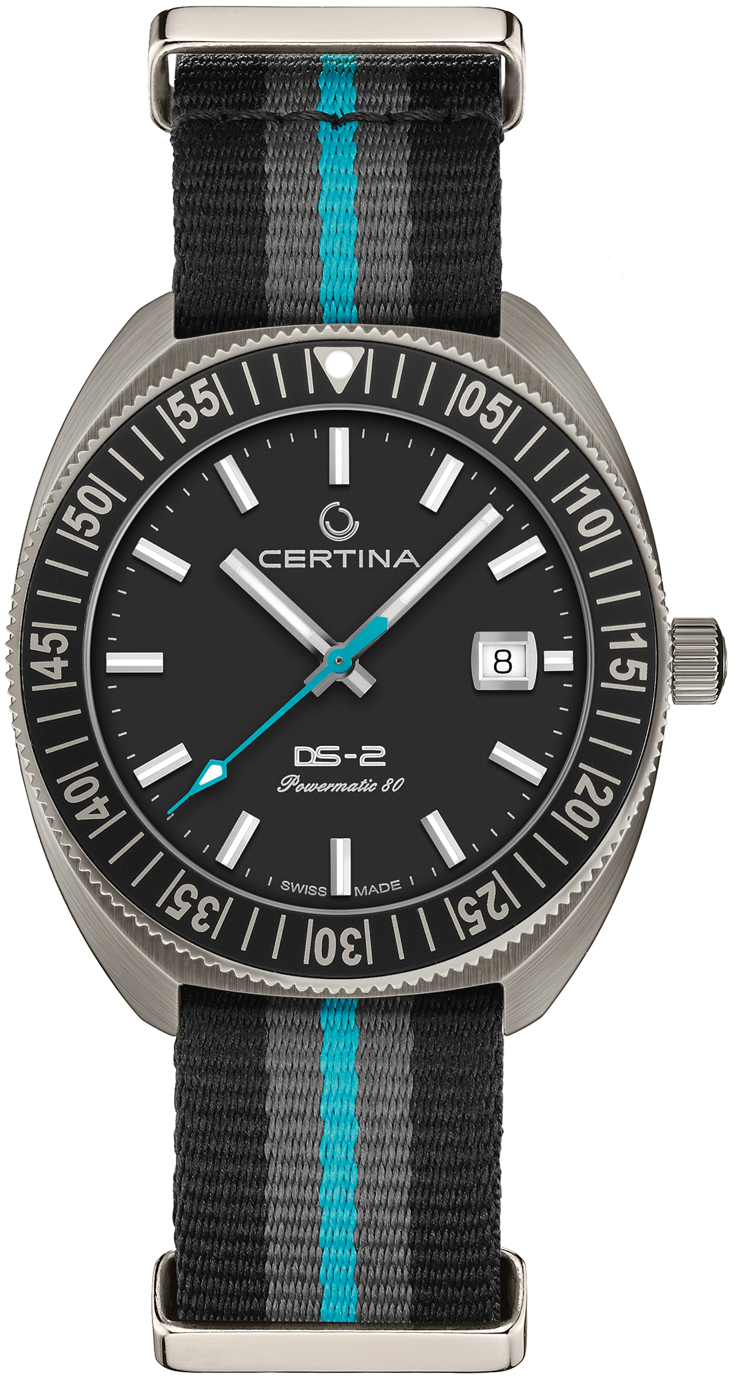 DS-2 Powermatic 80 Tourning Bezel Sea Turtle Conservancy 41mm Certina C024.607.48.051.10 