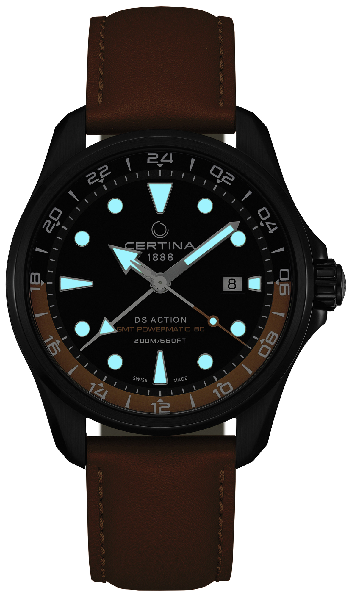 DS Action GMT Powermatic 80 44mm Certina C032.429.36.051.00 - hover