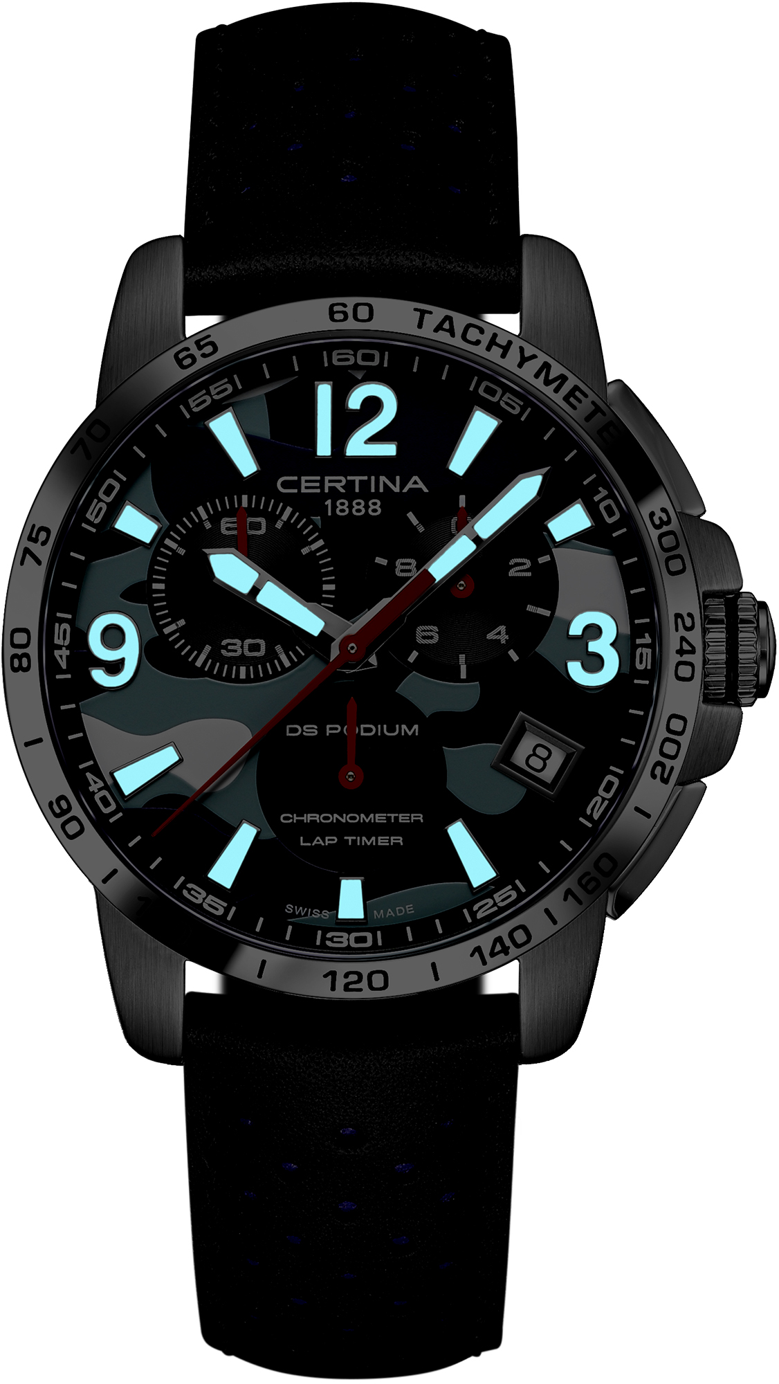  DS Podium Chrono Lap Timer 43mm Certina C034.453.16.047.00 - hover