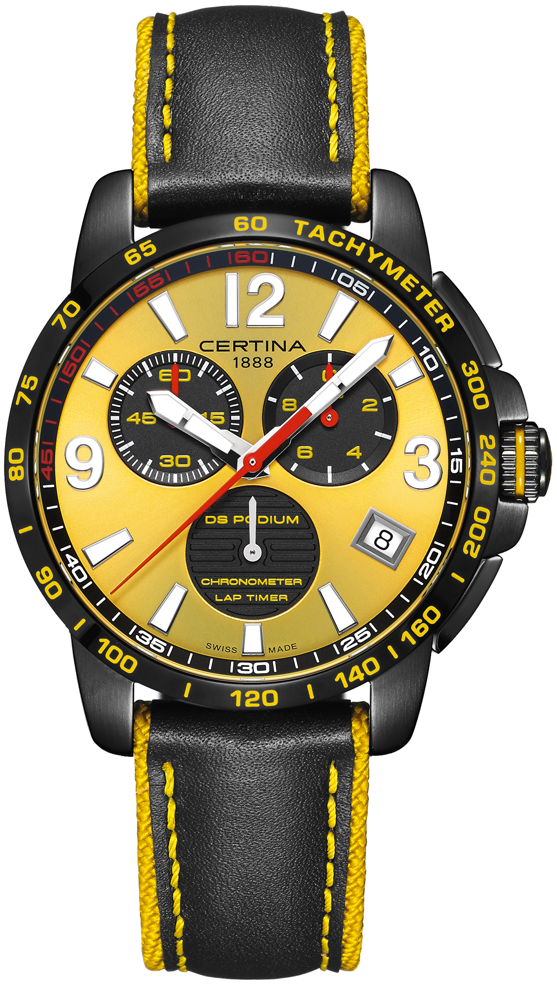 DS Podium Chrono Lap Timer 42mm Certina C034.453.36.367.00 
