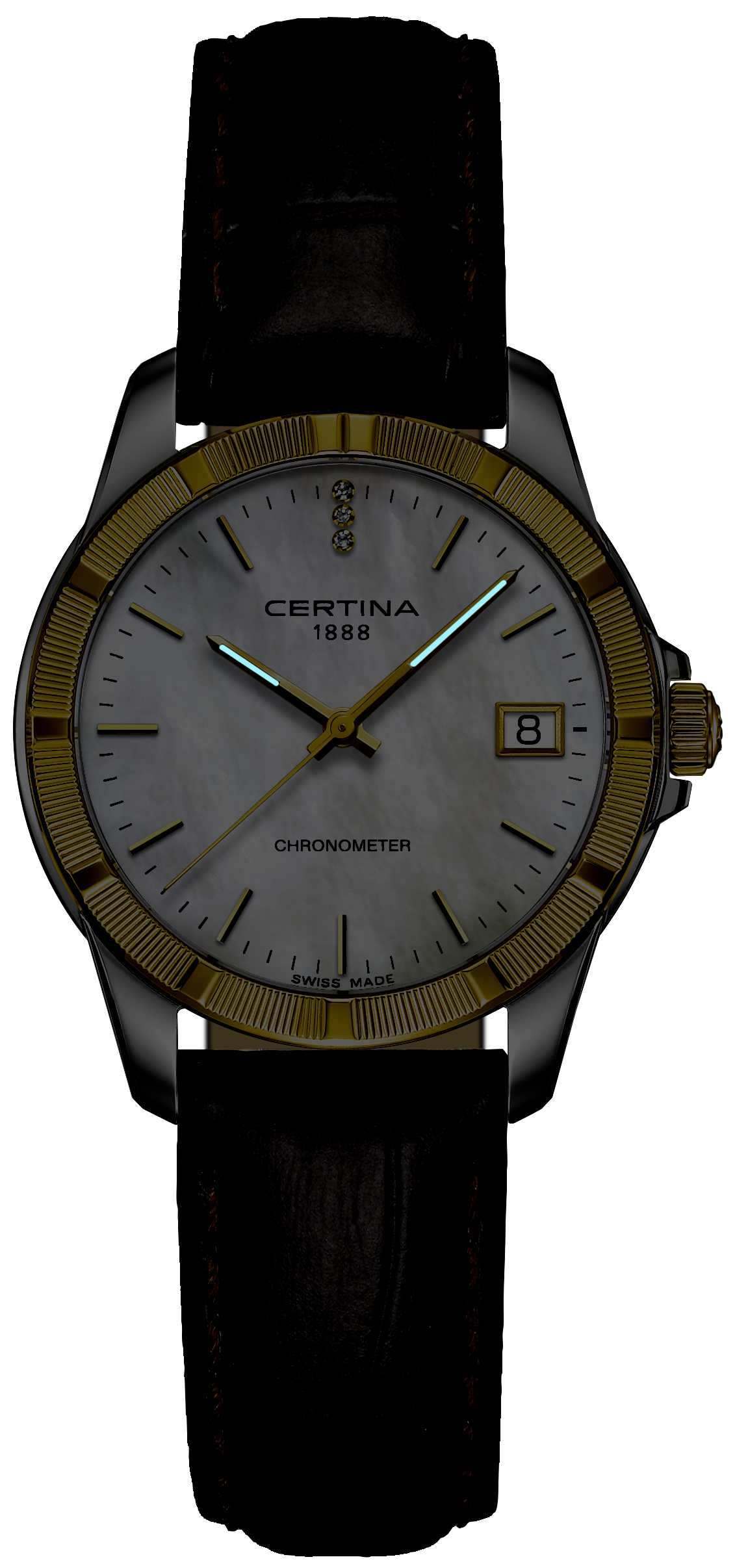 DS JUBILE LADY CHRONOMETER 18K GOLD 32mm Certina C902.251.46.016.00 - hover