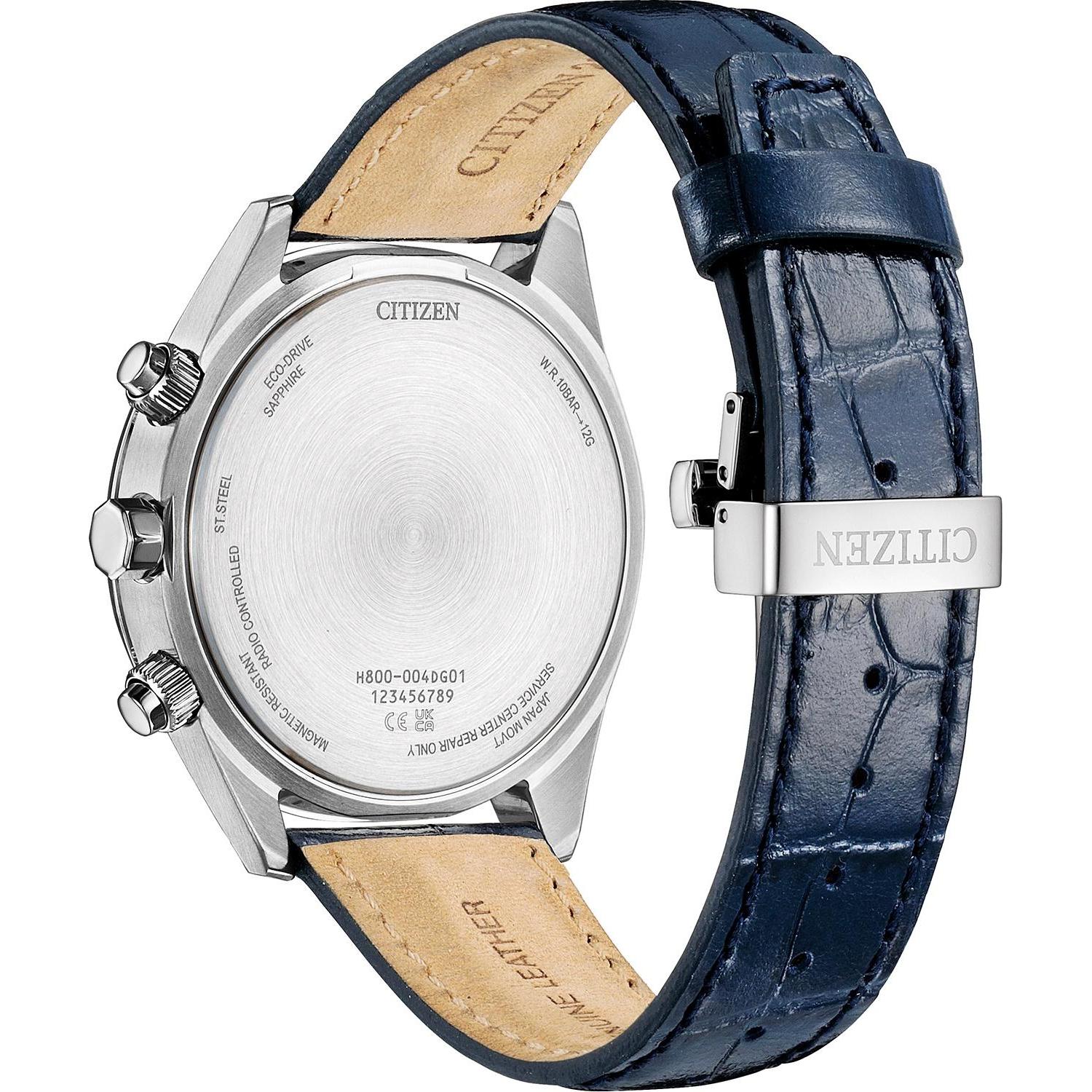 Citizen AT8260-18A zegarek srebrny elegancki Ecodrive pasek - miniatura 3