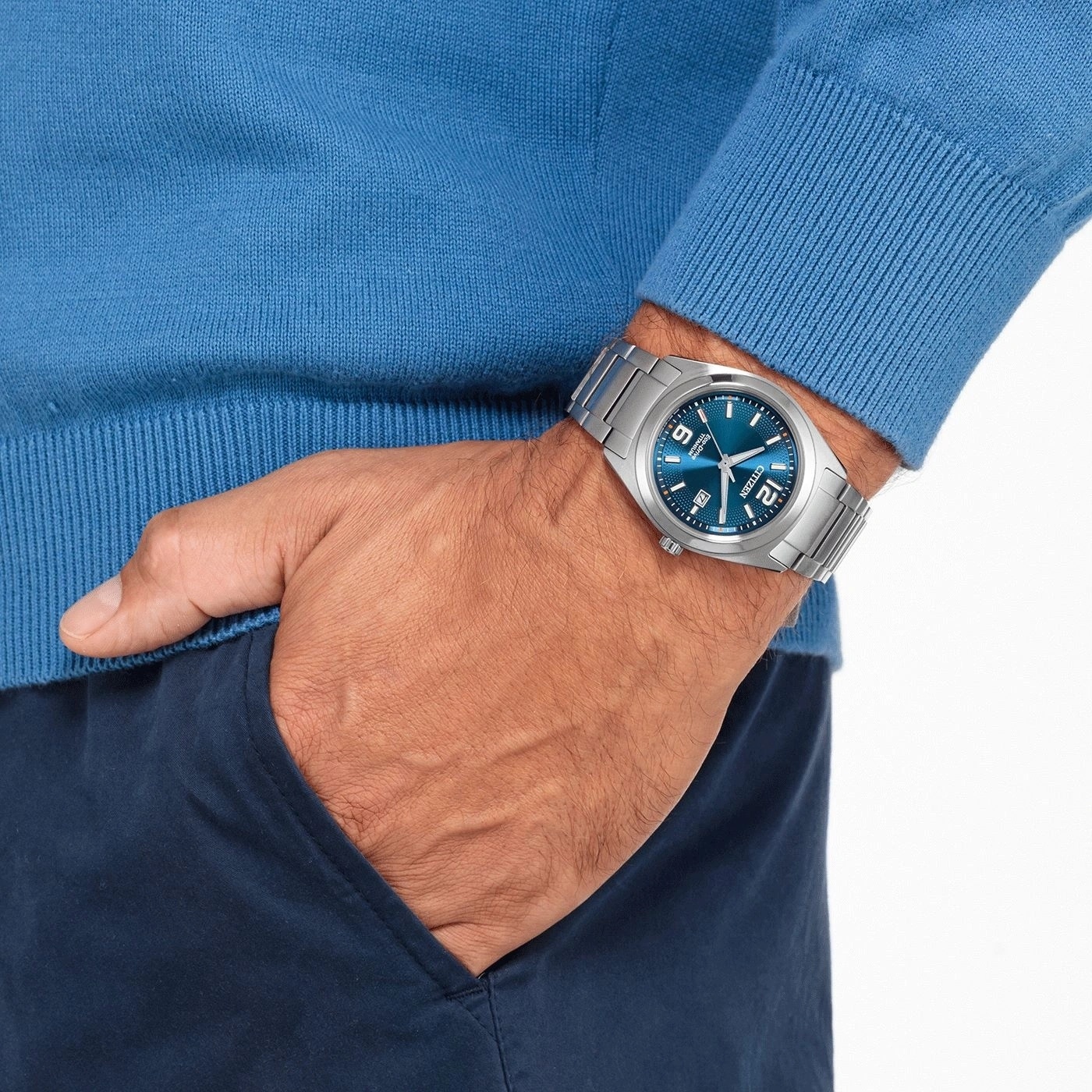 Citizen AW1641-81L Super Titanium zegarek klasyczny Titanium - miniatura 4