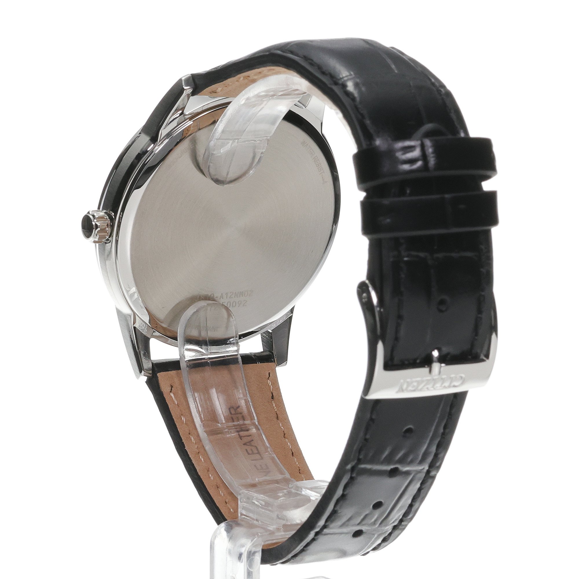 Citizen AW1780-17L zegarek srebrny klasyczny Ecodrive pasek - miniatura 4