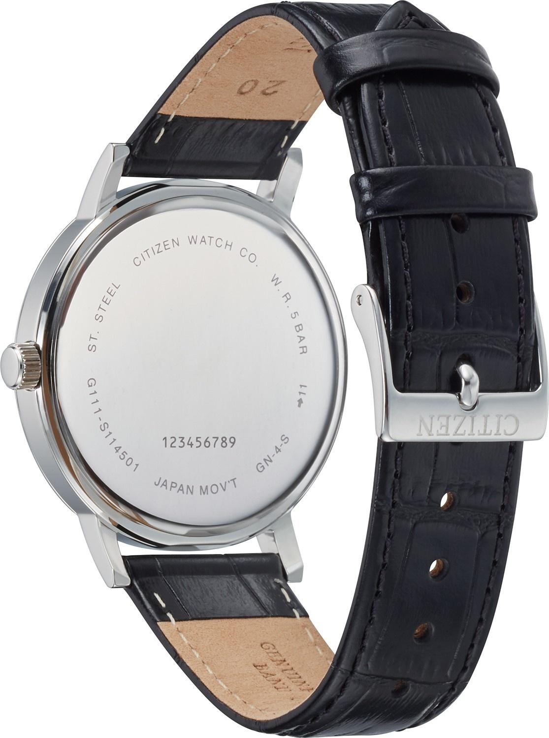Citizen BI5070-06A zegarek srebrny klasyczny Elegance pasek - miniatura 3