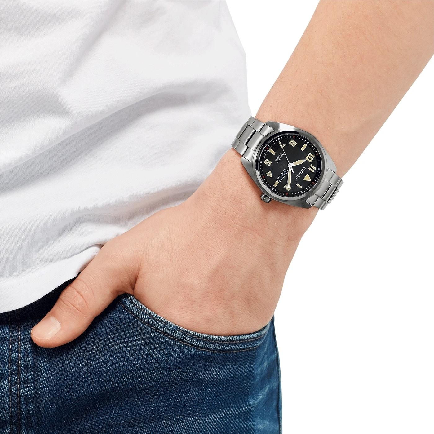 Citizen BM8560-88EC Eco-Drive Titanium zegarek klasyczny Titanium - miniatura 4