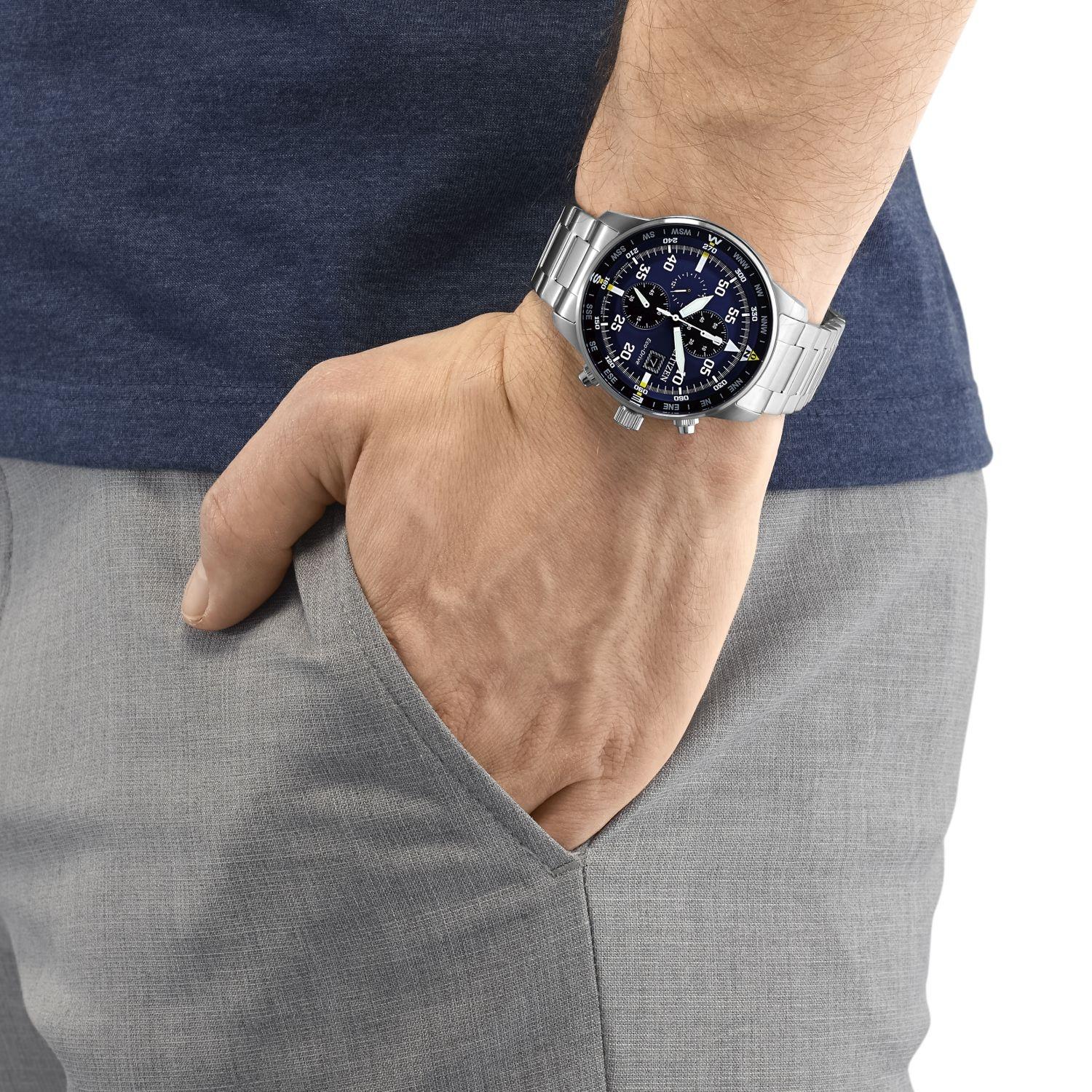 Citizen CA0690-88L Chrono zegarek męski mineralne - miniatura 4