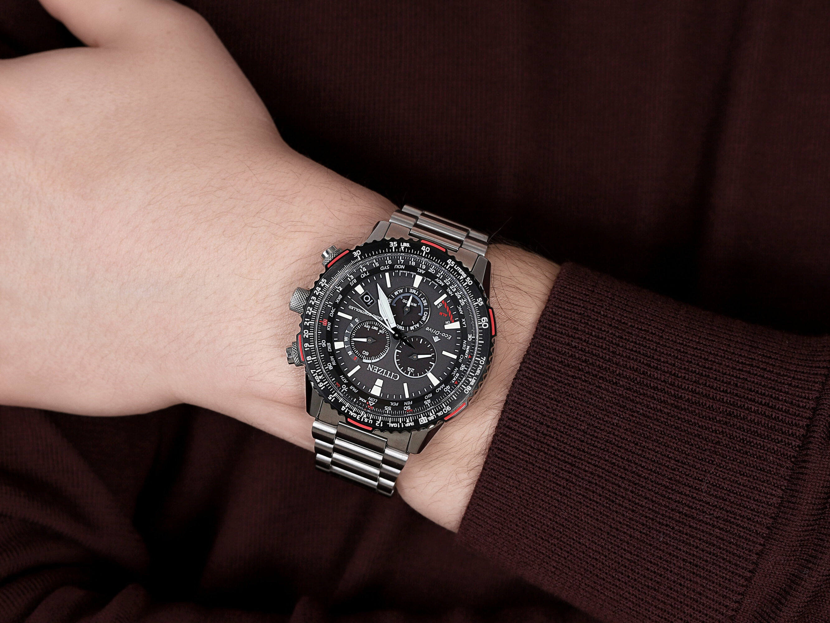 Citizen CB5001-57E zegarek srebrny klasyczny Radio Controlled bransoleta - miniatura 2