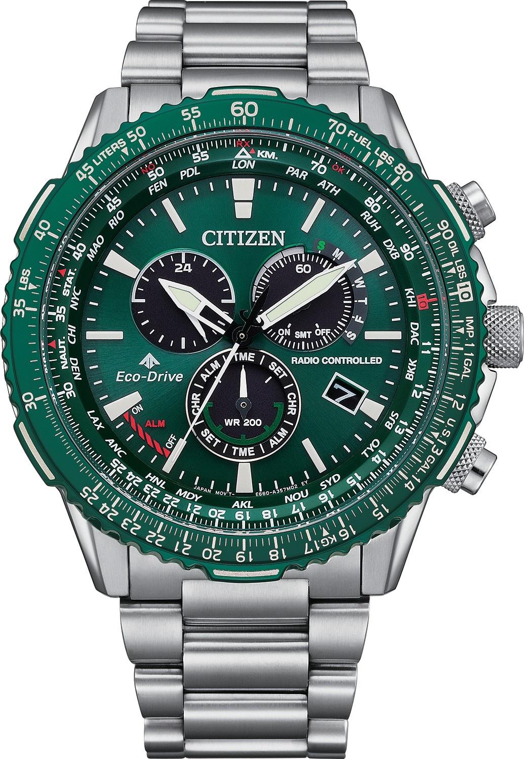 Pilot Chrono Eco-Drive Citizen CB5004-59W 