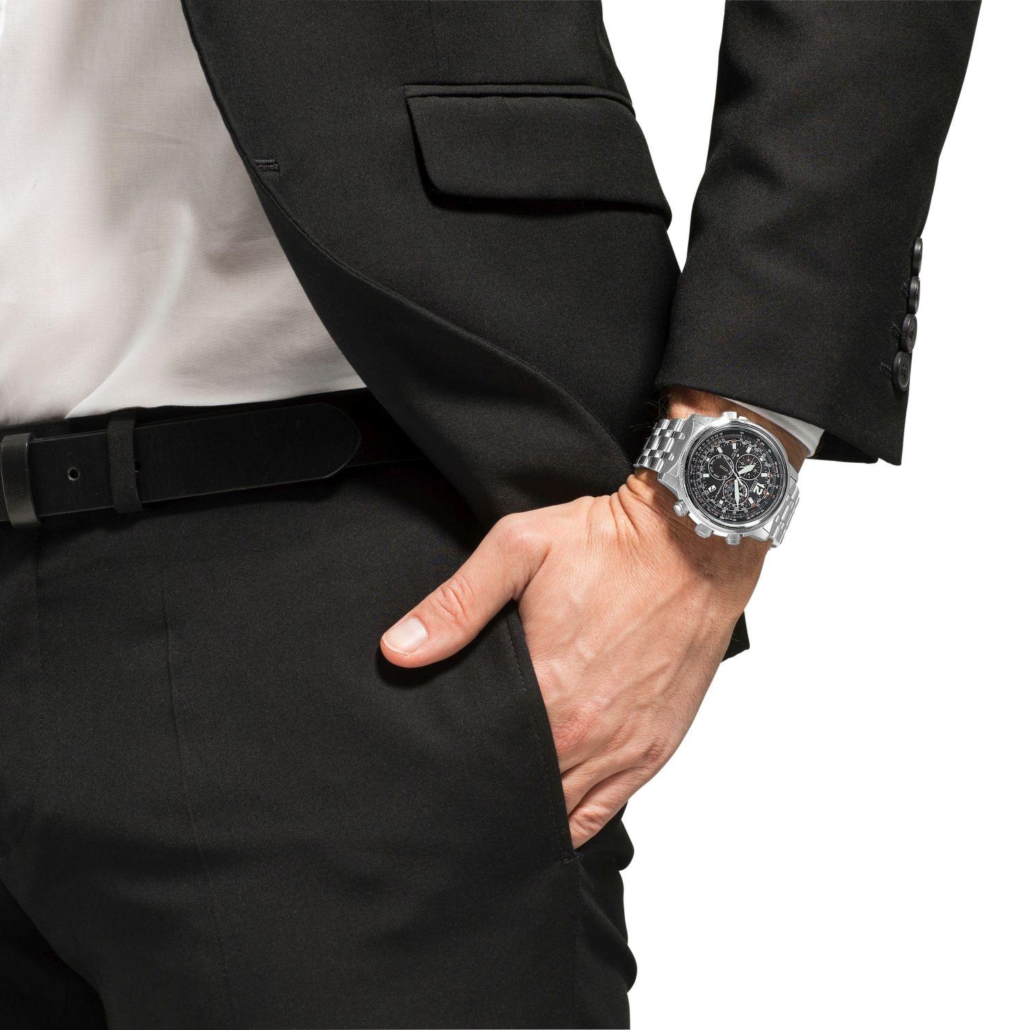 Citizen CB5860-86E zegarek srebrny Radio Controlled bransoleta - miniatura 4