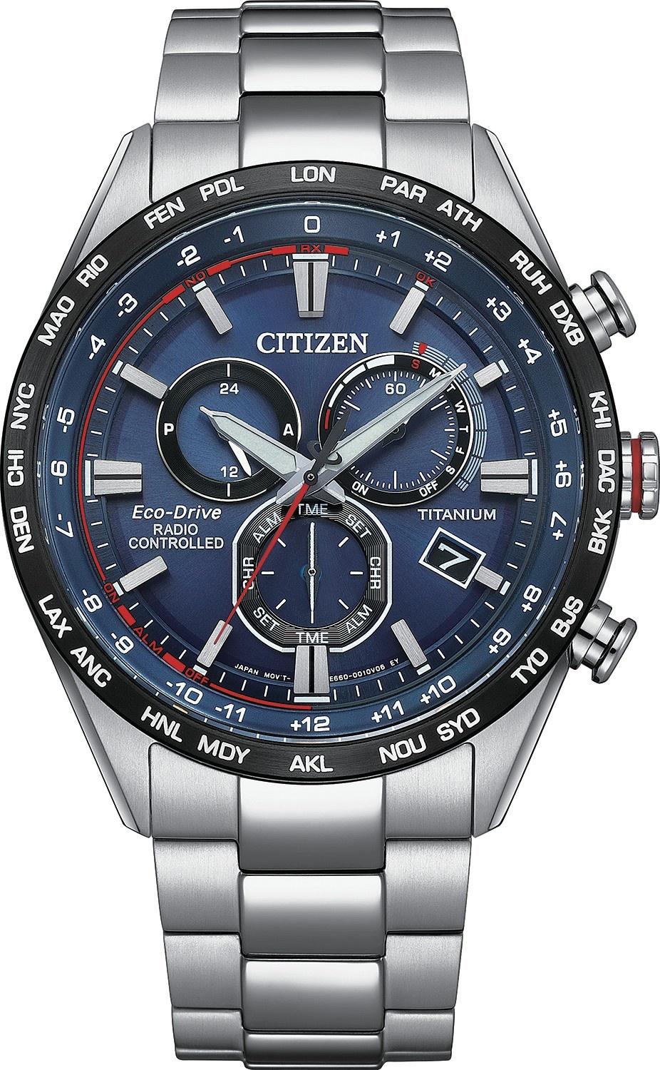 Titanium Eco-Drive Radio Controlled Citizen CB5945-85L 