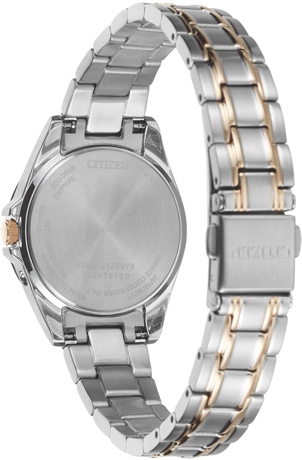 Citizen EC1186-85A damski zegarek Radio Controlled bransoleta - miniatura 3