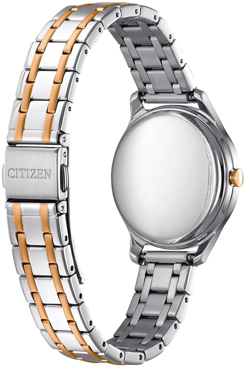 Citizen EM0506-77A zegarek srebrny klasyczny Ecodrive bransoleta - miniatura 3