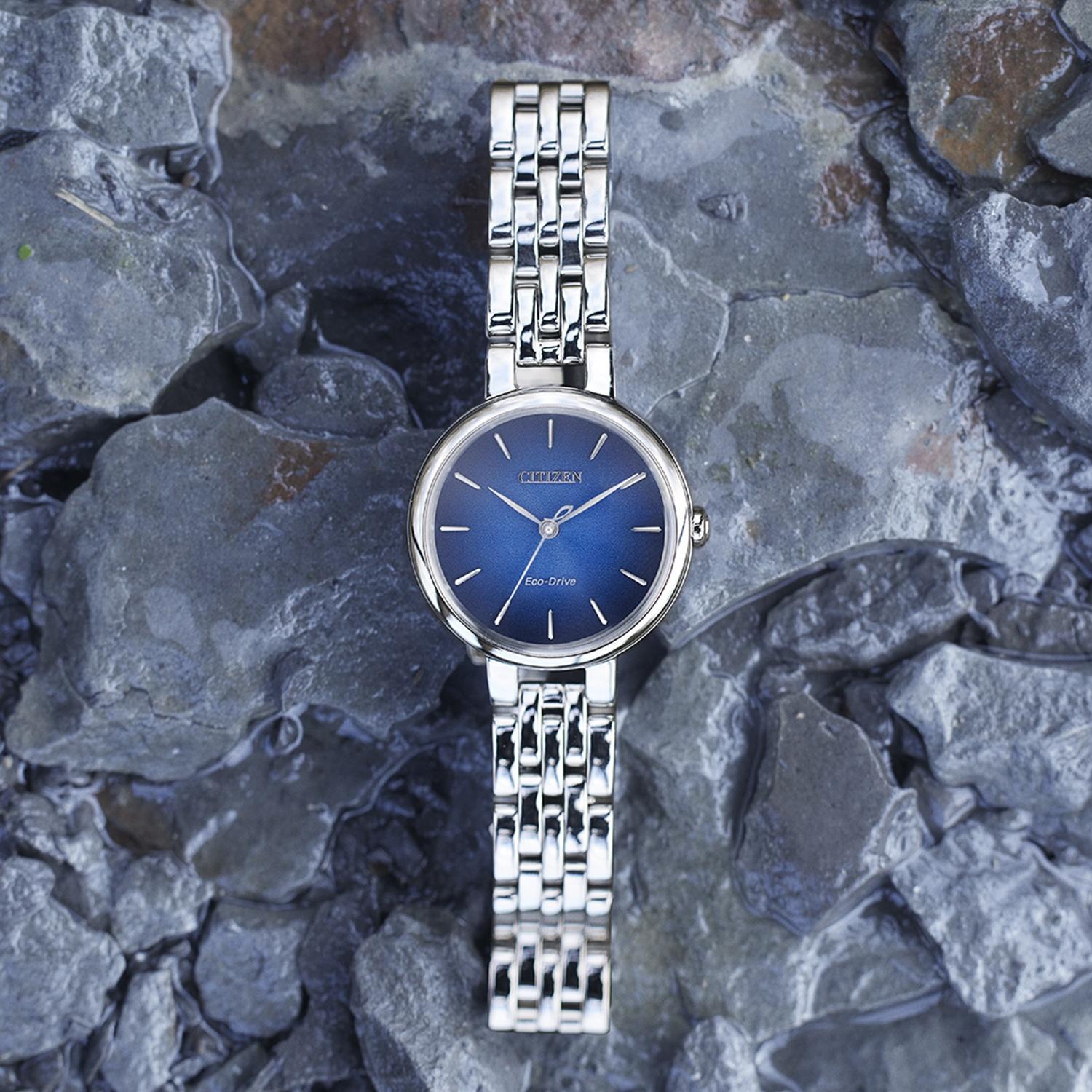 Citizen EM0990-81L zegarek srebrny klasyczny Lady bransoleta - miniatura 5