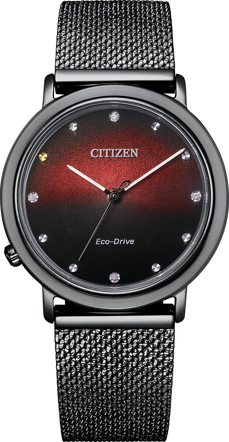 Citizen EM1007-47E Lady Eco-Drive L 10th Anniversary SET zegarek damski klasyczny szafirowe - miniatura 8