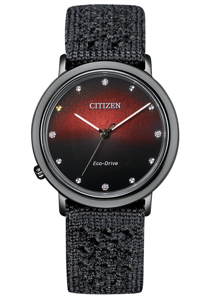 Citizen EM1007-47E zegarek czarny klasyczny Lady pasek - miniatura 2