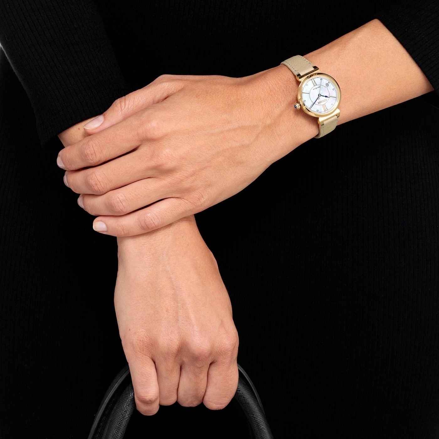 Citizen EM1073-18D zegarek różowe złoto klasyczny Ecodrive pasek - miniatura 5