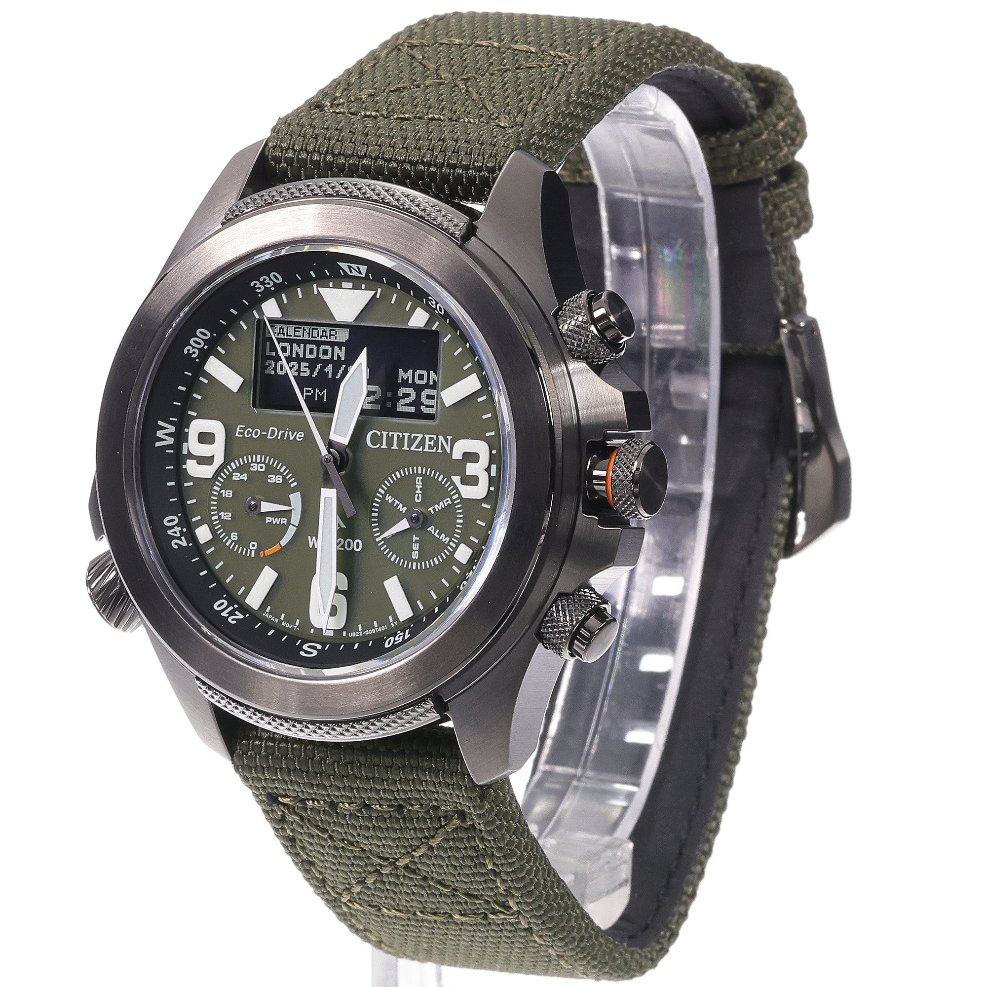 Citizen JV1005-02W zegarek szary sportowy Promaster pasek - miniatura 2