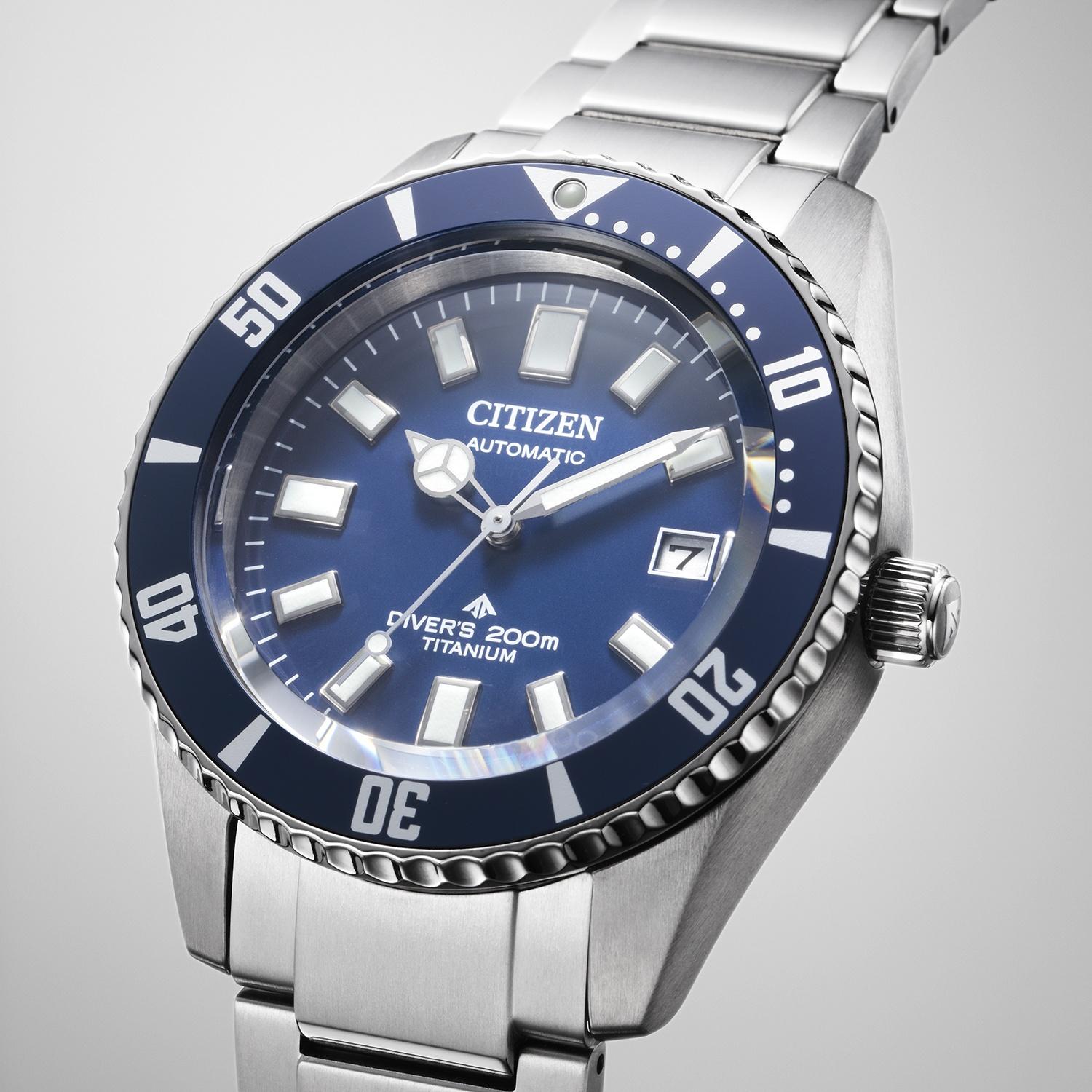 Citizen NB6021-68L zegarek szary klasyczny Promaster bransoleta - miniatura 5