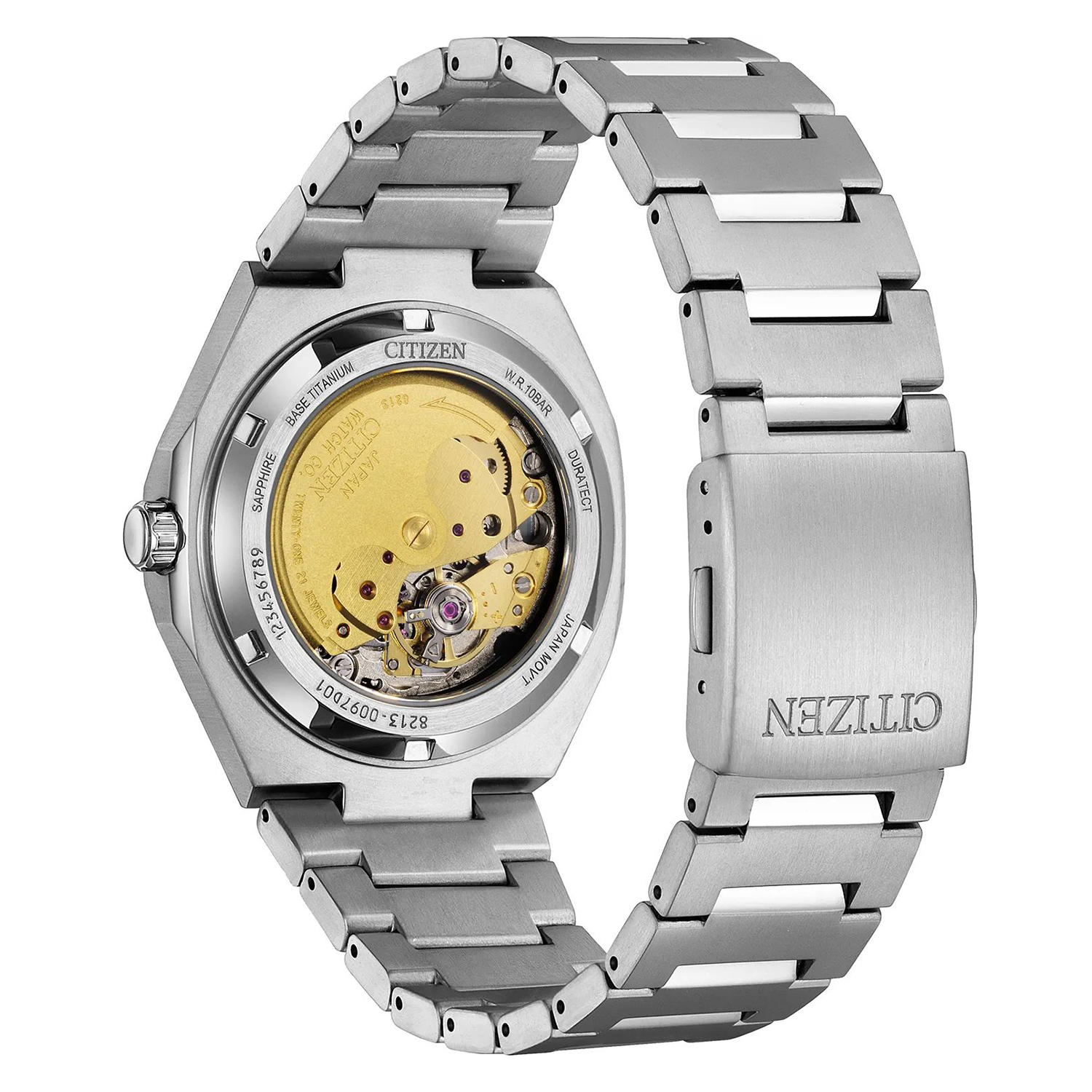 Citizen NJ0180-80L zegarek srebrny klasyczny Automat bransoleta - miniatura 3