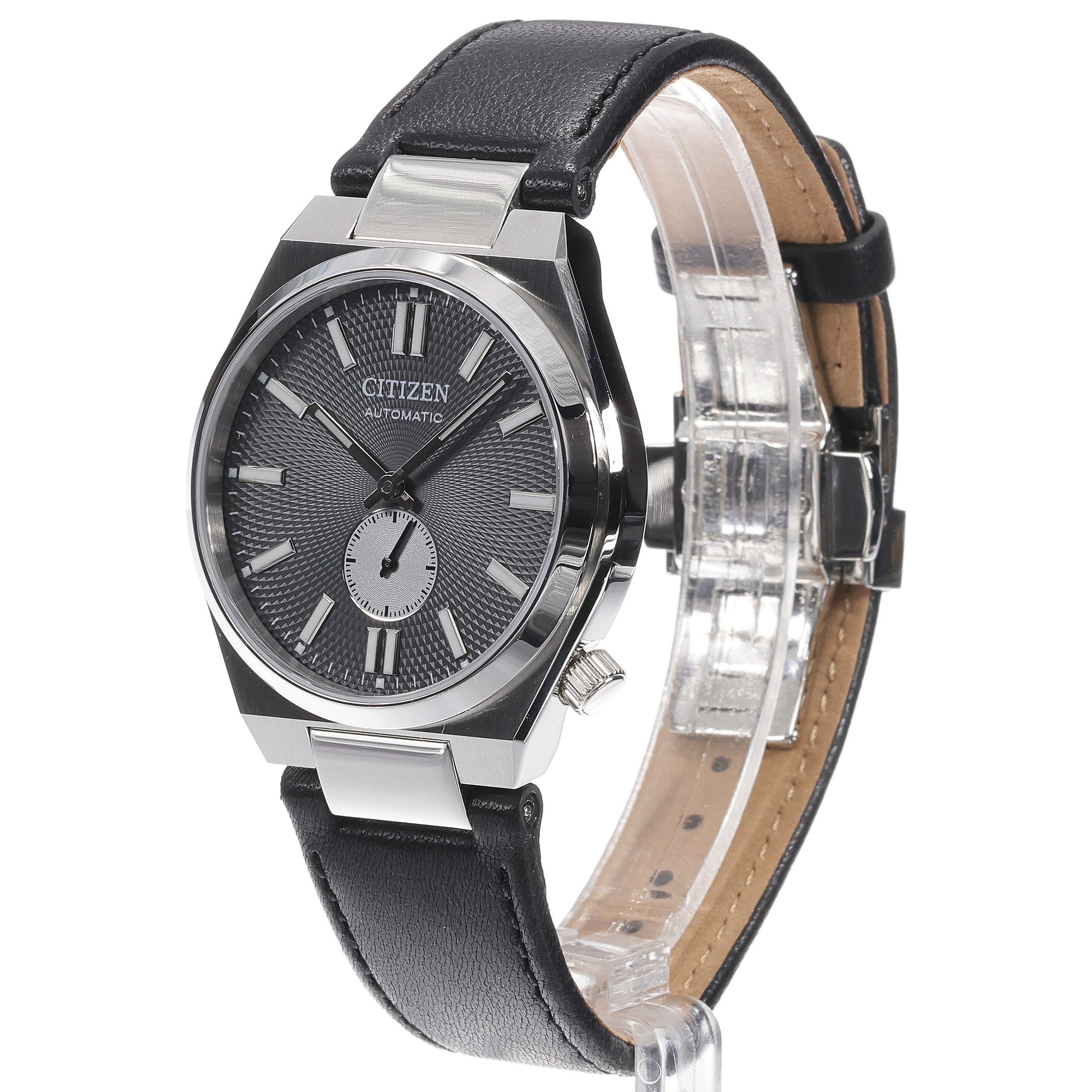 Citizen NK5010-01H Automat Tsuyosa Grey Automatic Small Second Classic Sapphire zegarek męski klasyczny szafirowe - miniatura 10