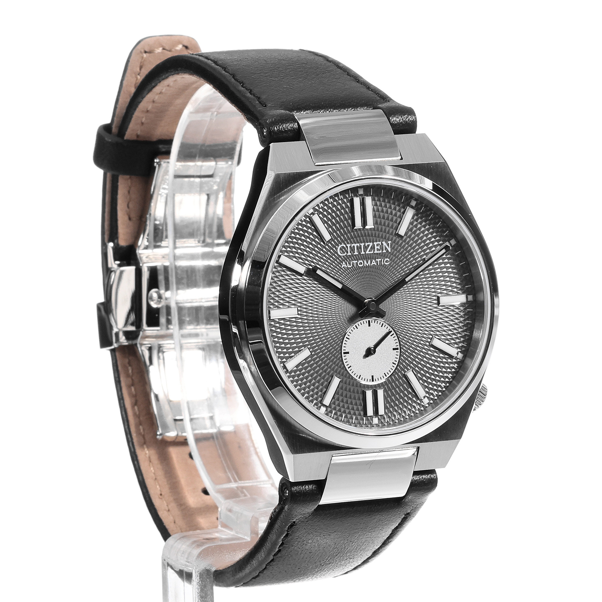 Citizen NK5010-01H Tsuyosa Grey Automatic Small Second Classic Sapphire zegarek klasyczny Automat - miniatura 4