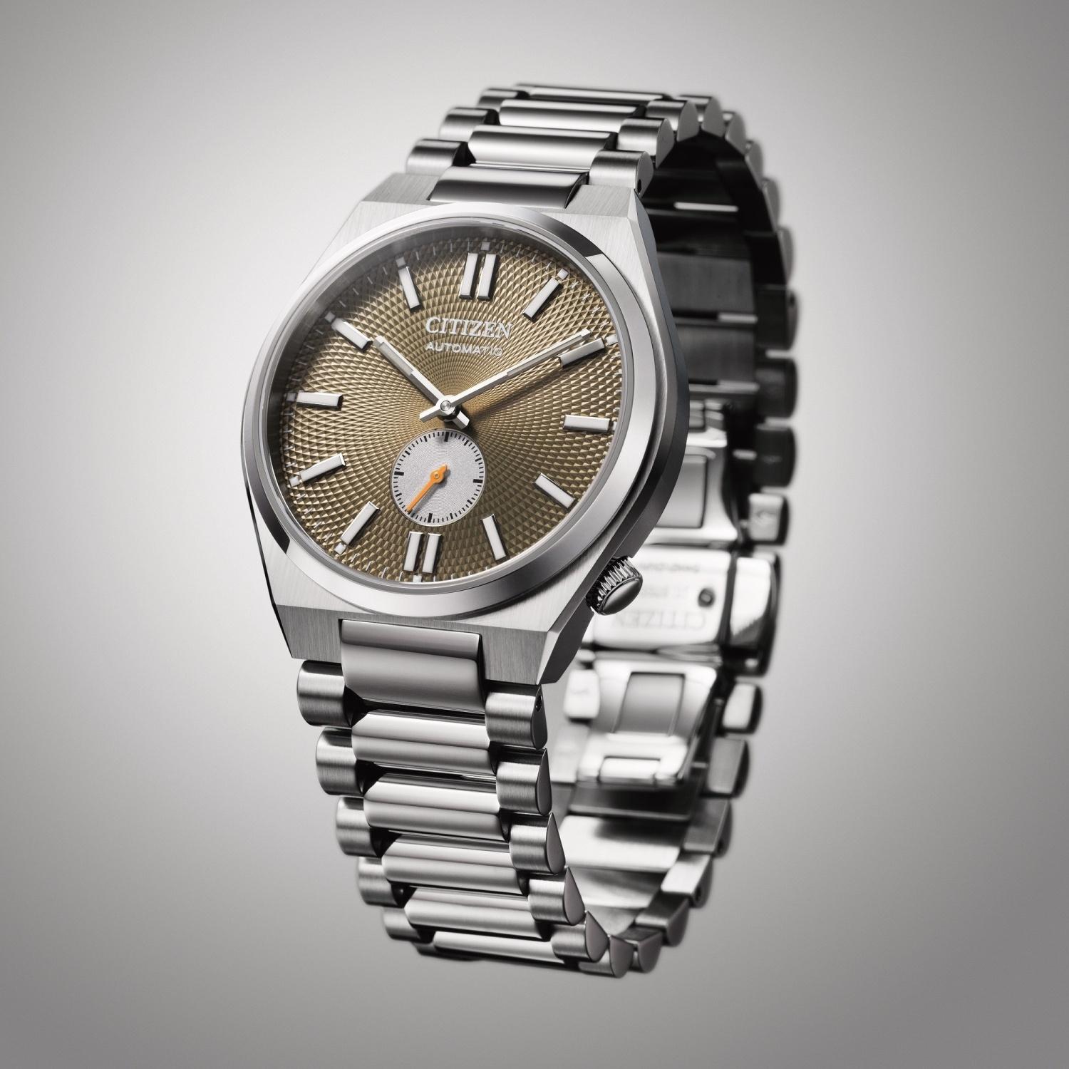 Citizen NK5010-51X zegarek srebrny klasyczny Automat bransoleta - miniatura 5