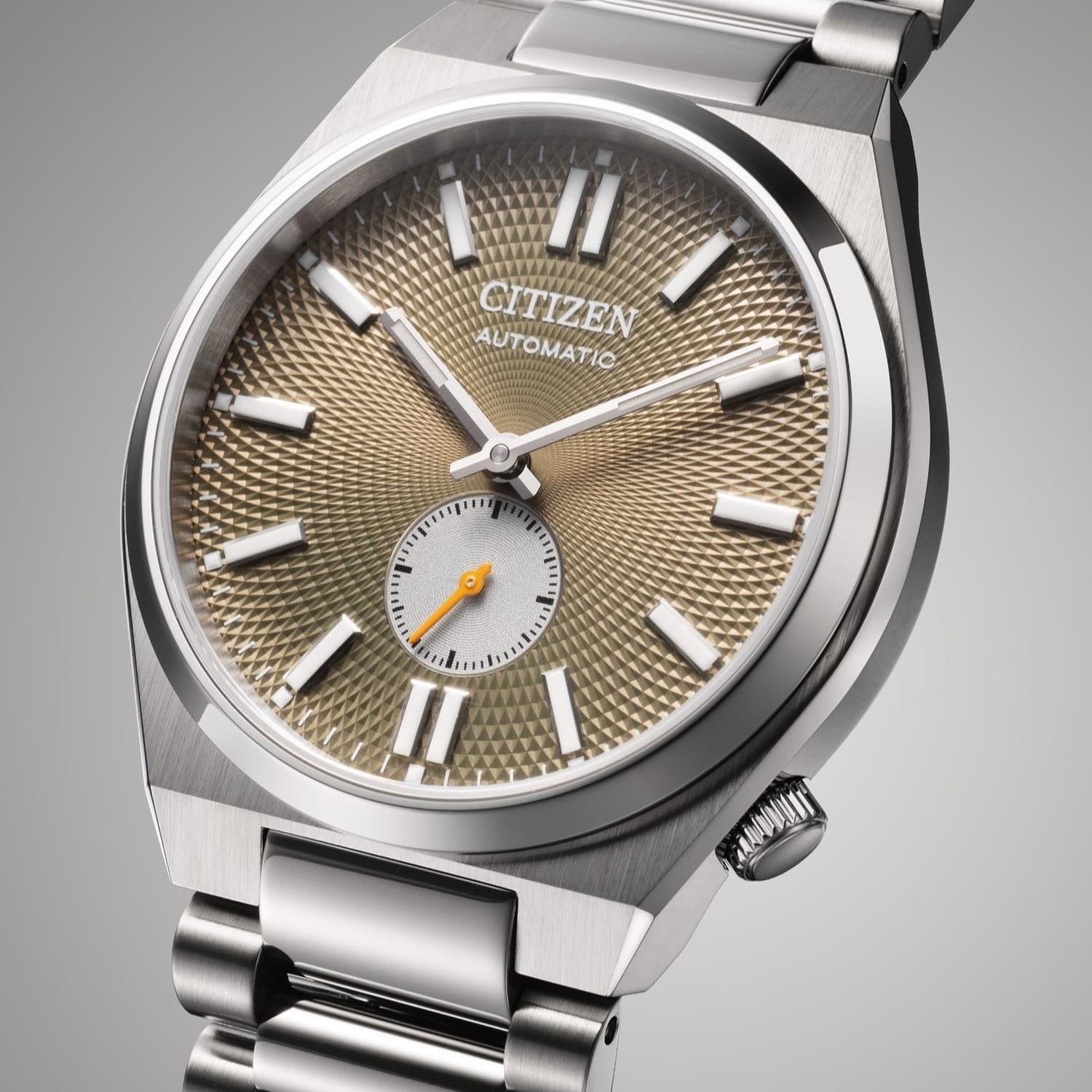 Citizen NK5010-51X zegarek srebrny klasyczny Automat bransoleta - miniatura 6