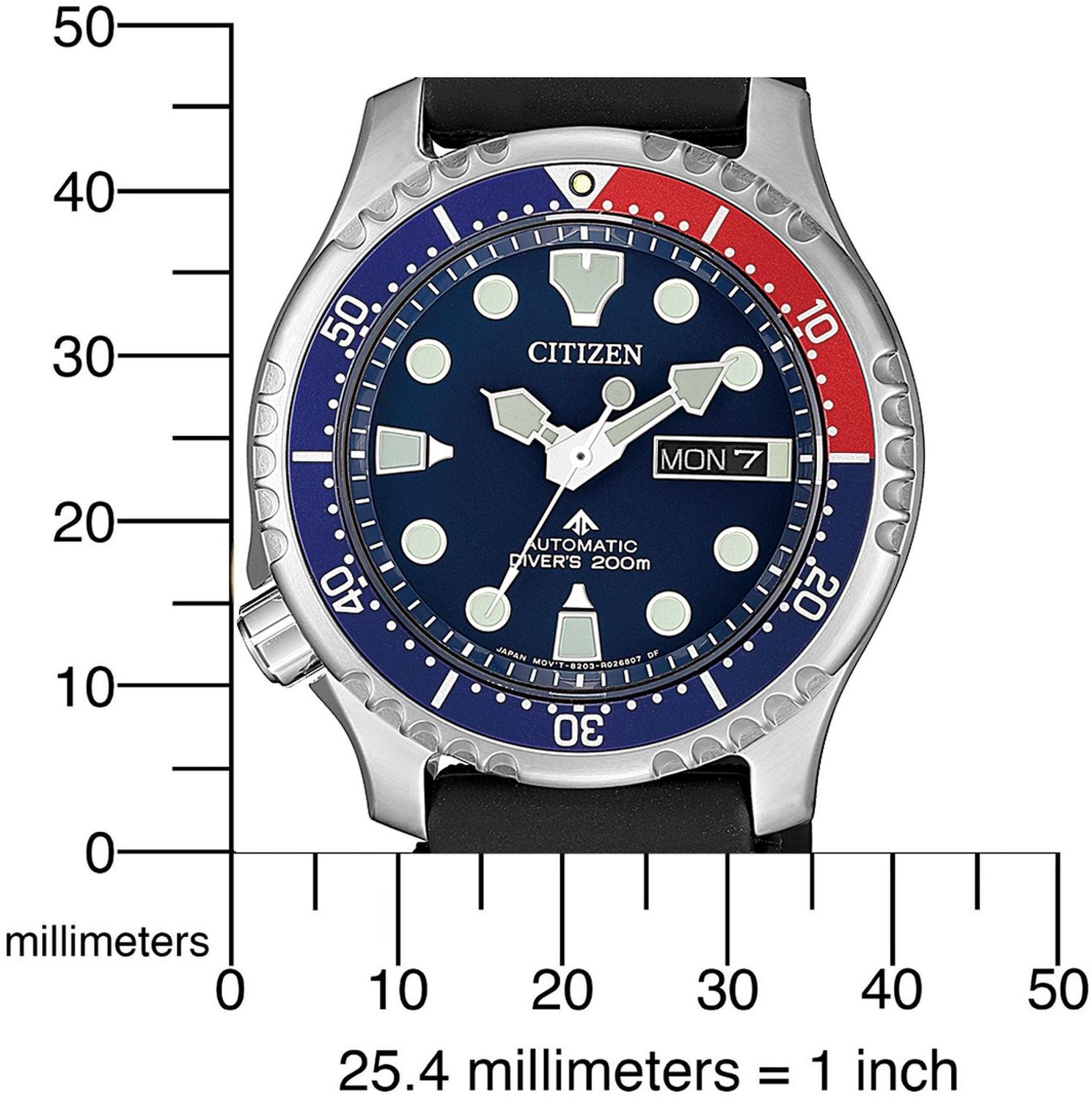 Citizen NY0086-16LC zegarek srebrny klasyczny Promaster pasek - miniatura 5