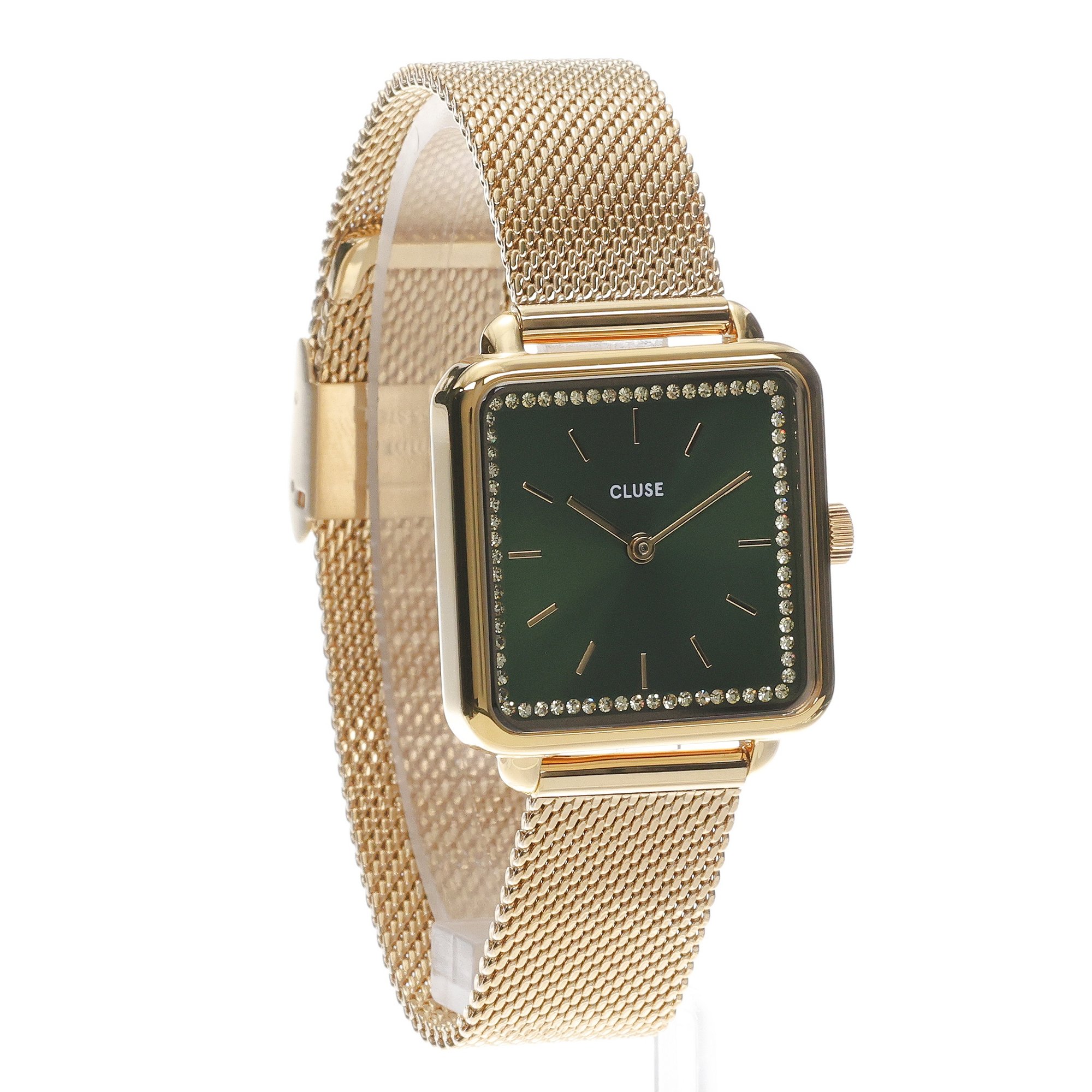 Cluse CG10317 Gift Box Mesh and Malachite Bracelet Gold Colour zegarek fashion-modowy La Tetragone - miniatura 3