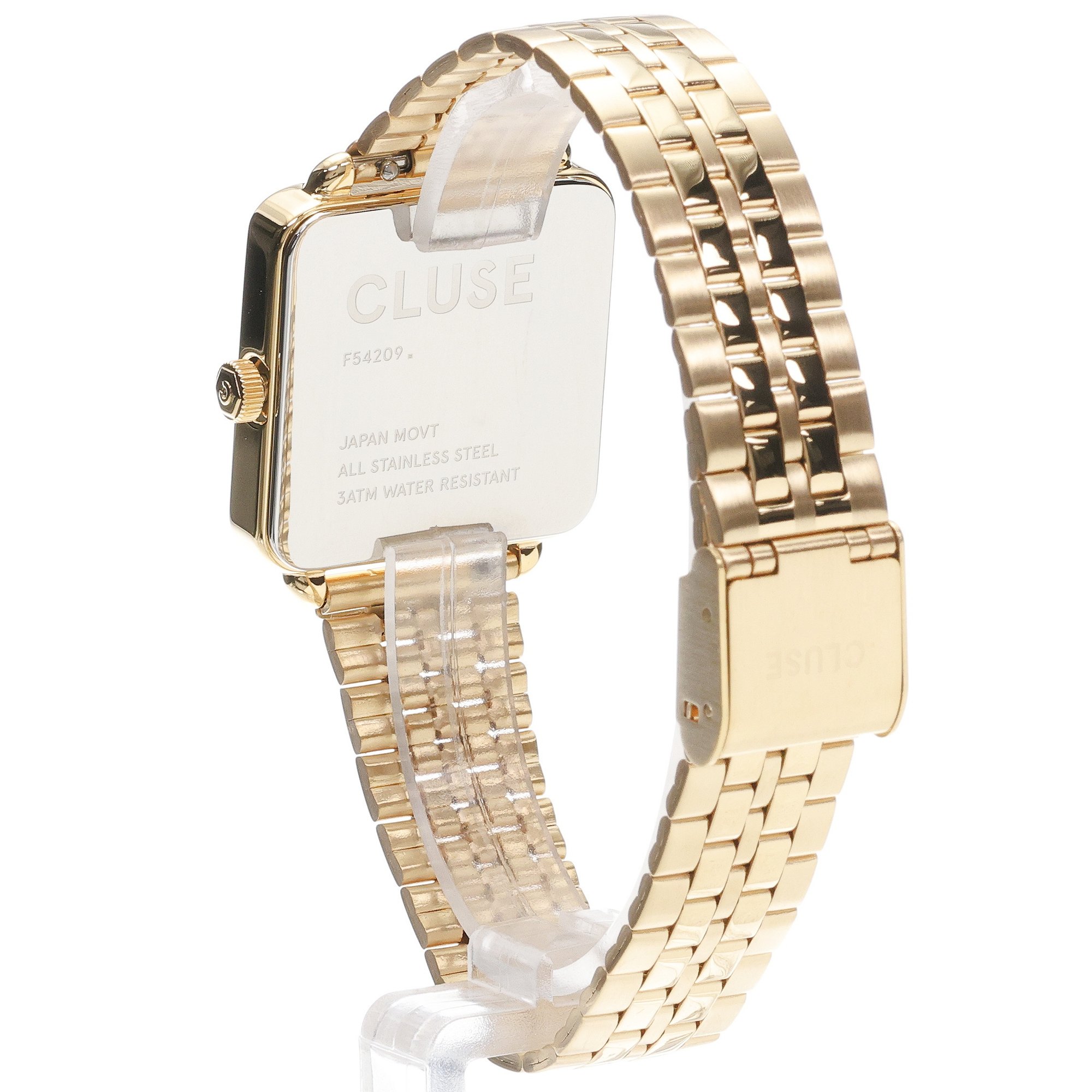 Cluse CW10312 La Tetragone La Tetragone Gold Stainless Steel 285mm zegarek damski klasyczny mineralne - miniatura 4