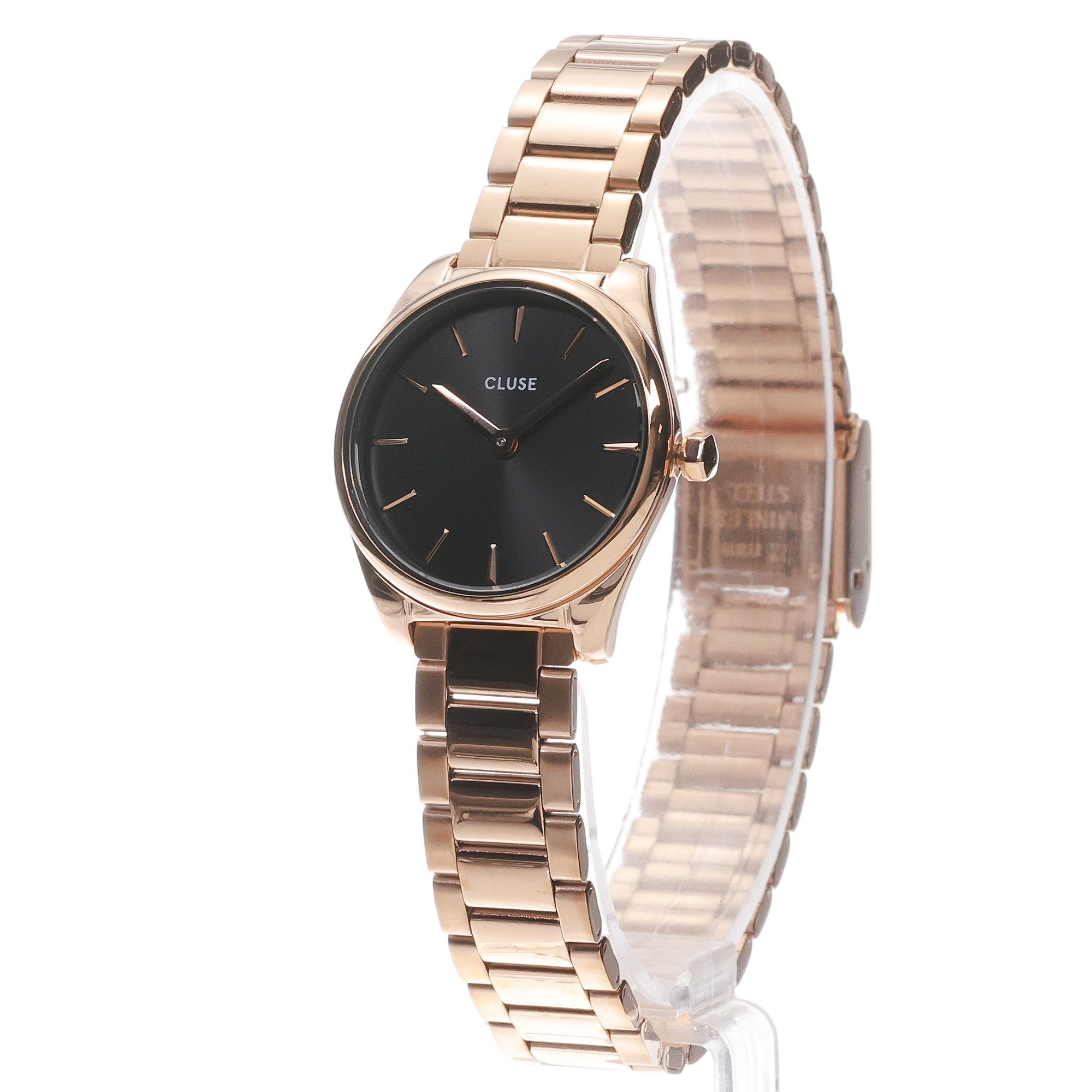 Cluse CW11703 Mini Steel Black Rose Gold Colour zegarek klasyczny Feroce - miniatura 2