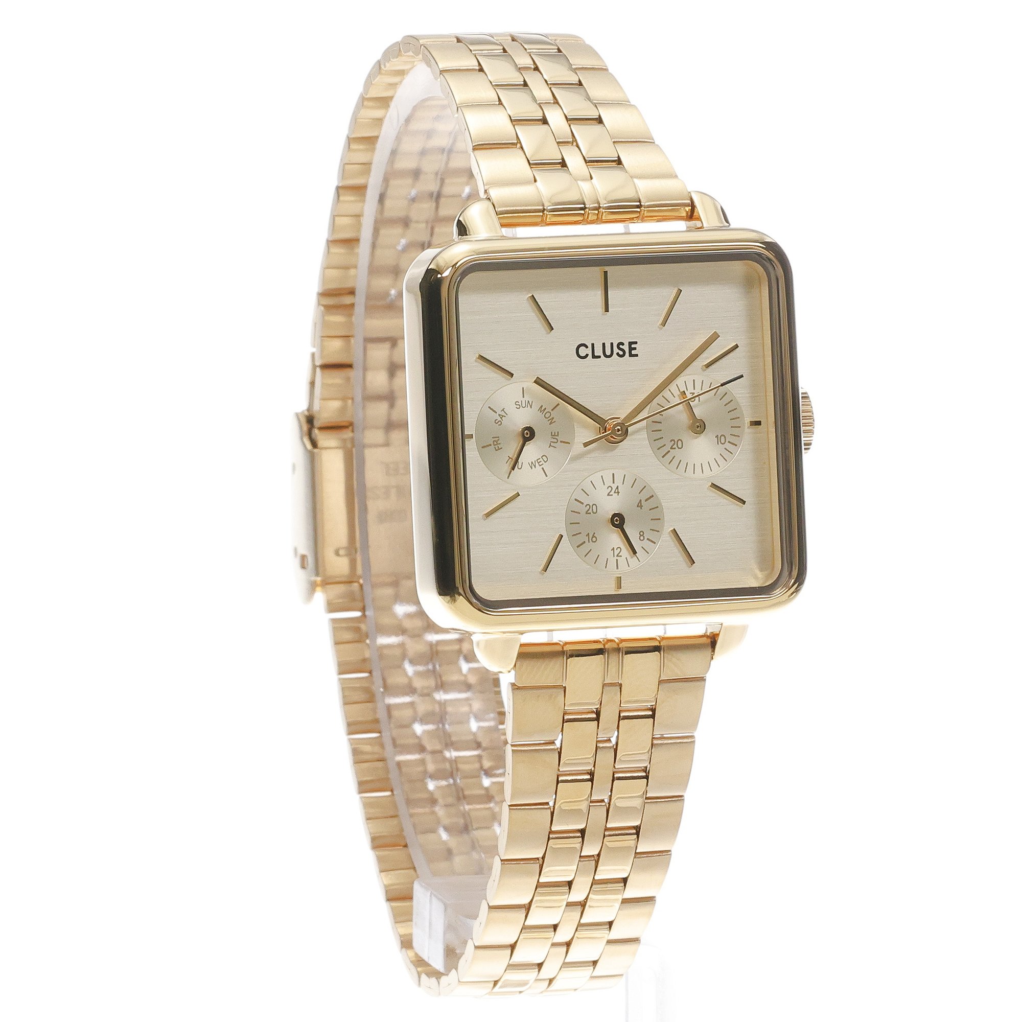 Cluse CW13801 La Tetragone La Tetragone Multifunction Gold zegarek damski fashion-modowy mineralne - miniatura 3