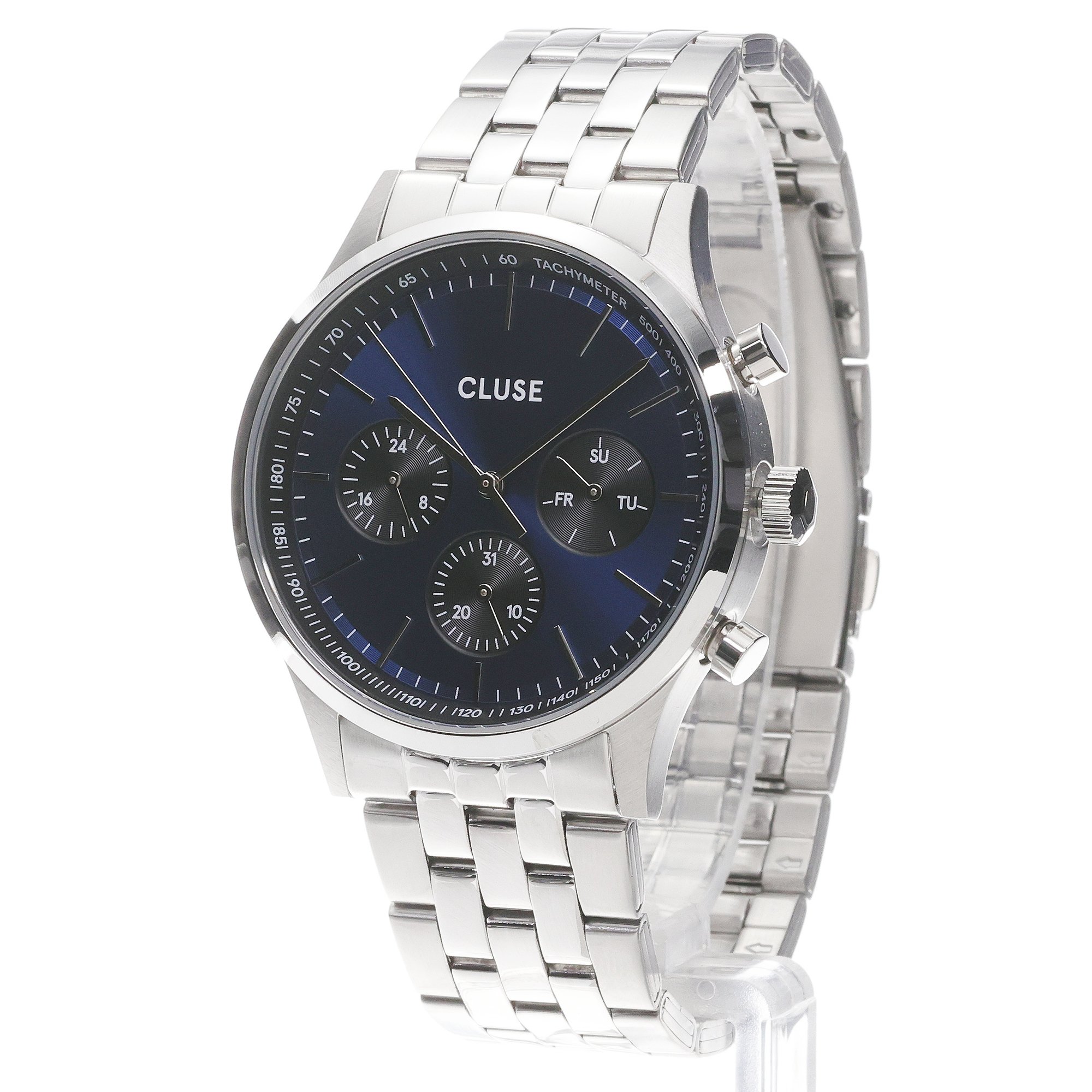Cluse CW21008 Antheor Stainless Steel 42mm Antheor fashion-modowy zegarek srebrny - miniatura 2