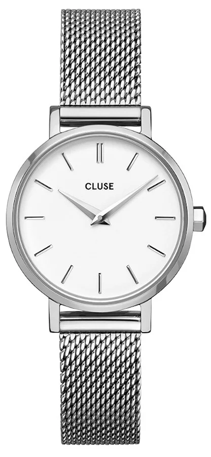 Cluse CW0101211007 La Boheme Mesh La Bohème Petite Mesh White Silver - zdjęcie 1