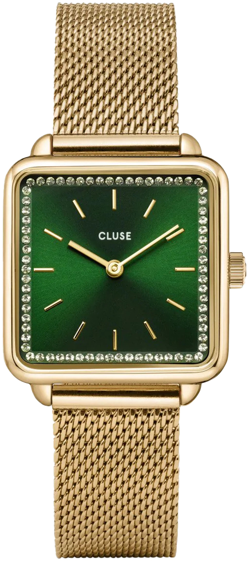 Mesh stones Green, Gold Colour Cluse CW10309 