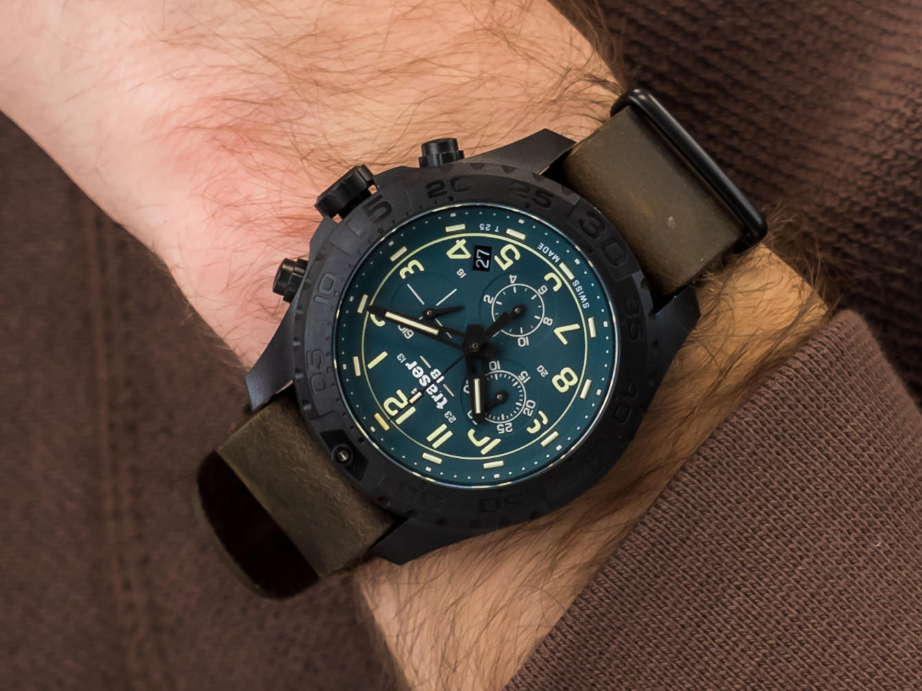 Traser TS-109049 P96 OdP Evolution Chrono Petrol zegarek sportowy P96 Outdoor Pioneer - miniatura 2