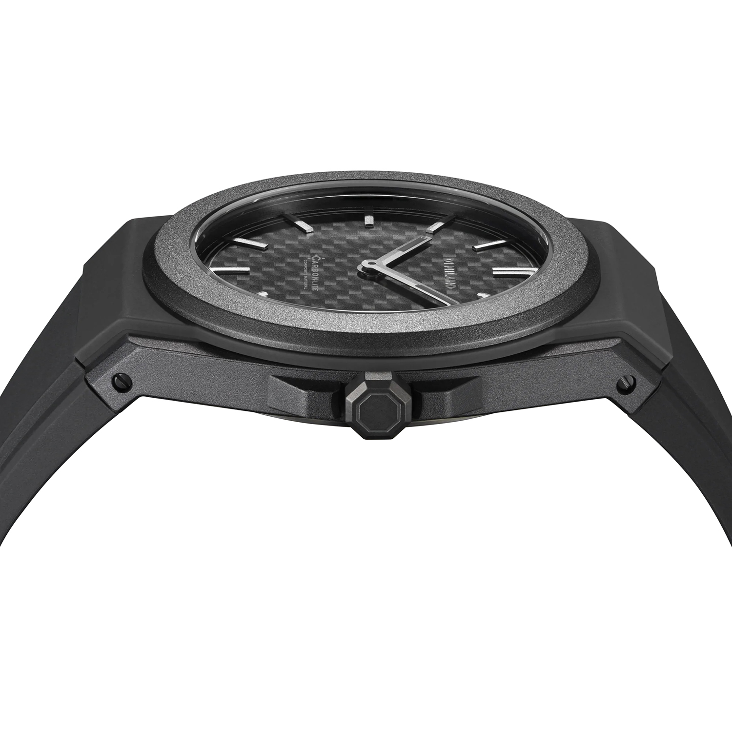 D1-CLRJ01 zegarek czarny klasyczny Carbonlite pasek - miniatura 2