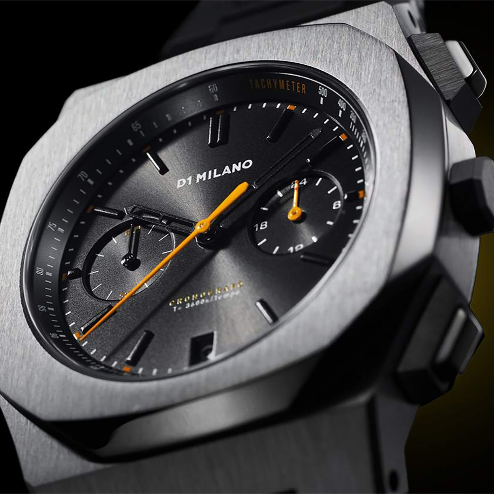 D1 Milano D1-CHBJ11 Cronografo TANGERINE CHRONOGRAPH 41.5 MM zegarek męski sportowy szafirowe - miniatura 7