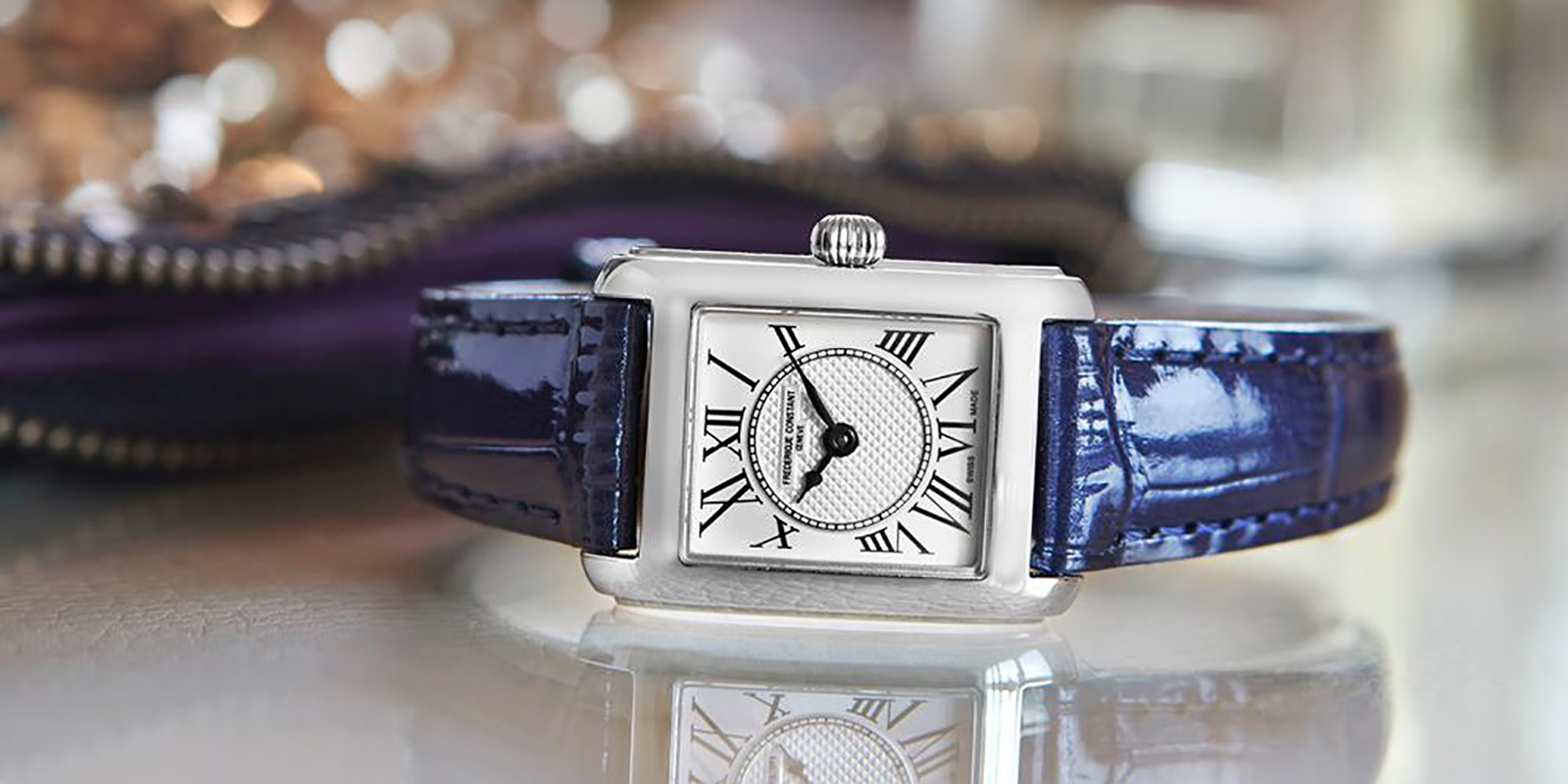 Frederique Constant FC-200MC16 zegarek srebrny klasyczny Classics pasek - miniatura 3