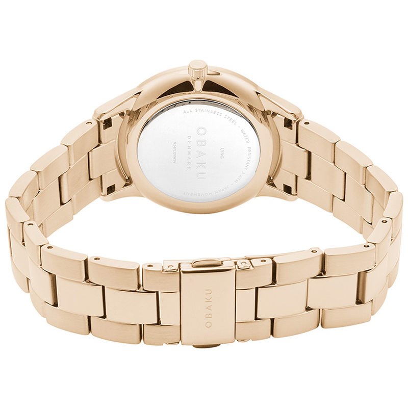 Obaku Denmark V247LXVWSV LYNG - LILLE ROSE zegarek klasyczny Slim - miniatura 5