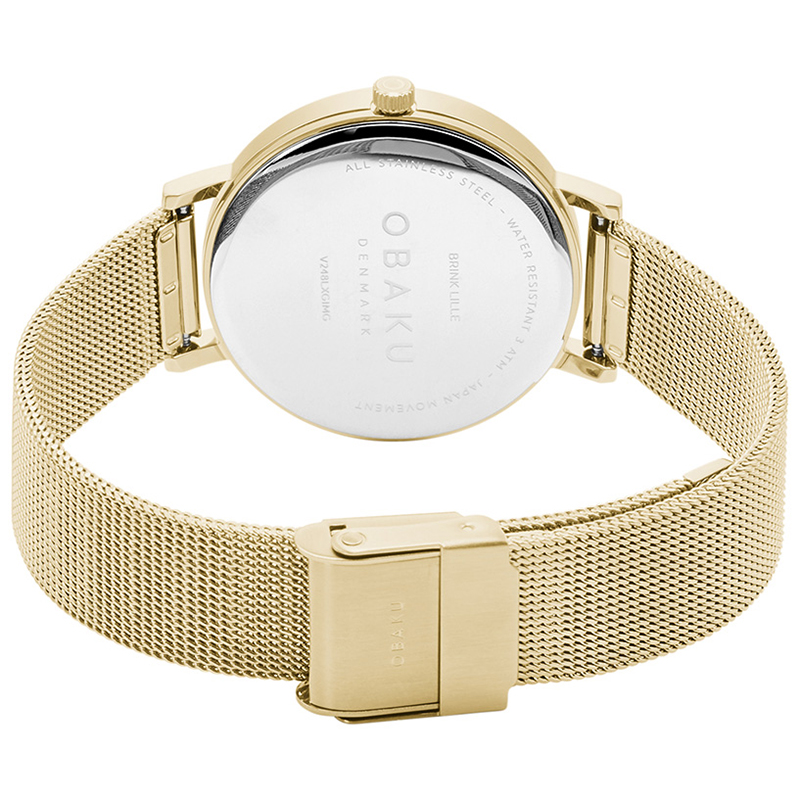 Obaku Denmark V248LXGIMG BRINK LILLE - GOLD zegarek klasyczny Slim - miniatura 8